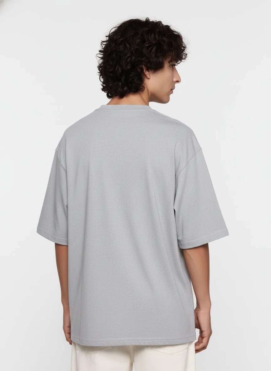 Men Oversized Cotton Tribal T-Shirt - Image 4