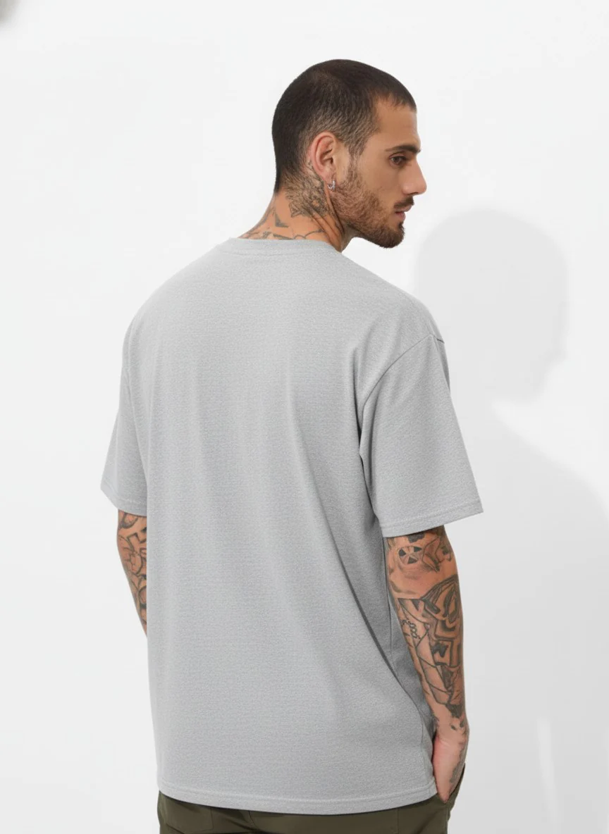 Men Oversized Cotton Tribal T-Shirt - Image 9