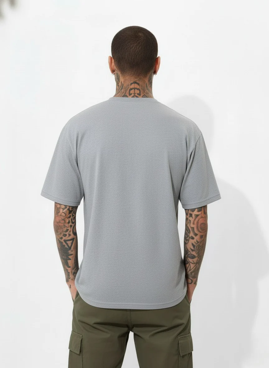 Men Oversized Cotton Tribal T-Shirt - Image 3