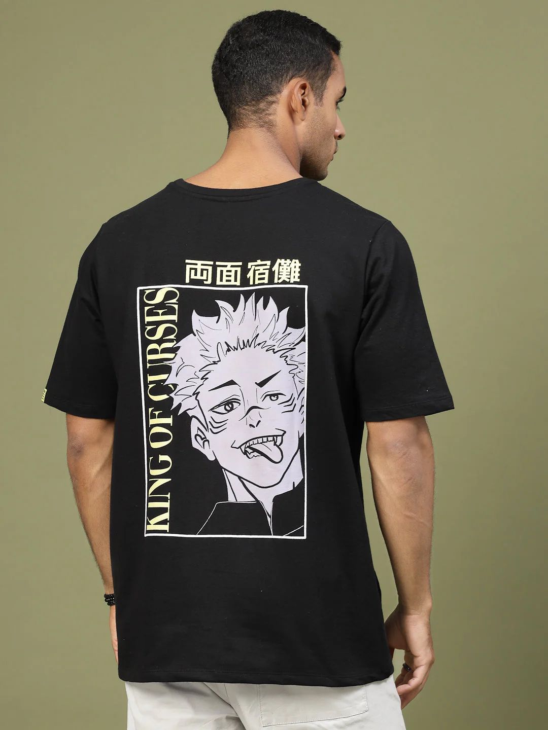 Men Oversized Curse King Anime Tshirt - Image 2