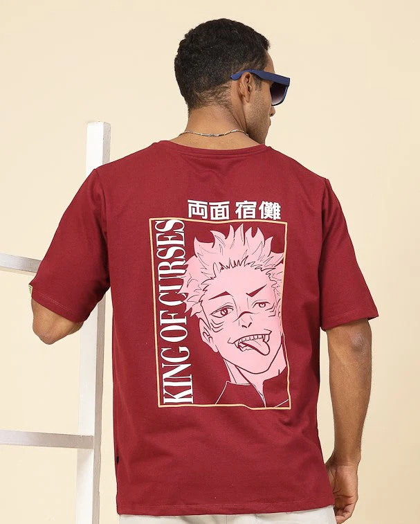 Men Oversized Curse King Anime Tshirt - Image 5