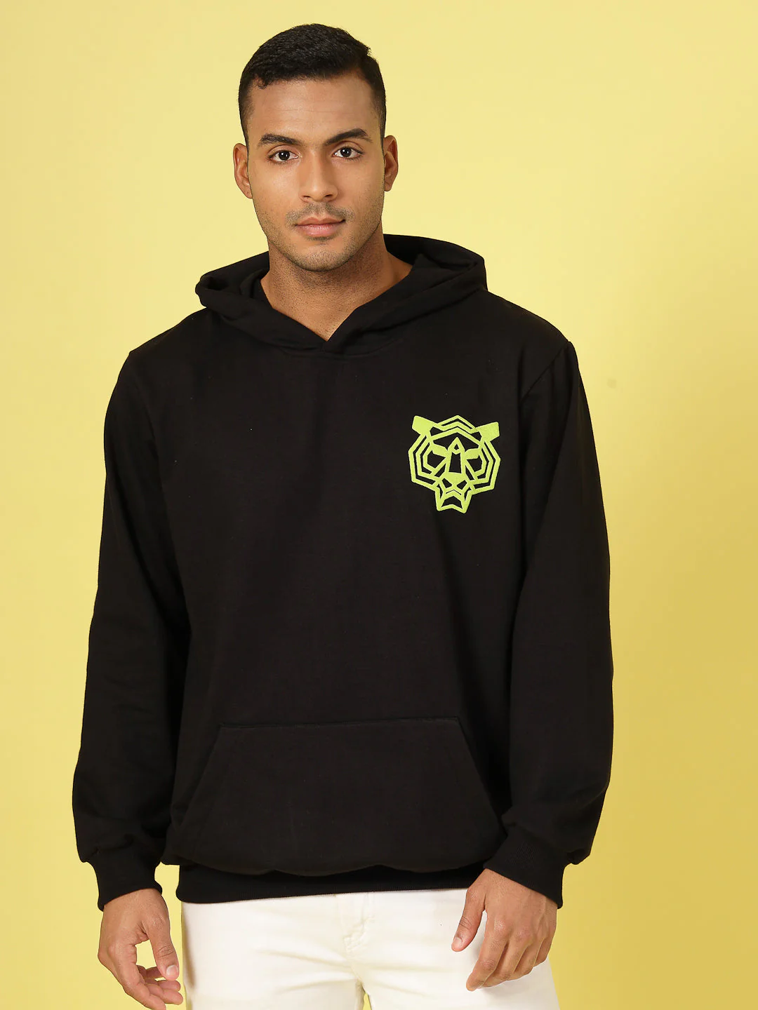 Men Oversized Fleece Typography Sweatshirt - Image 2