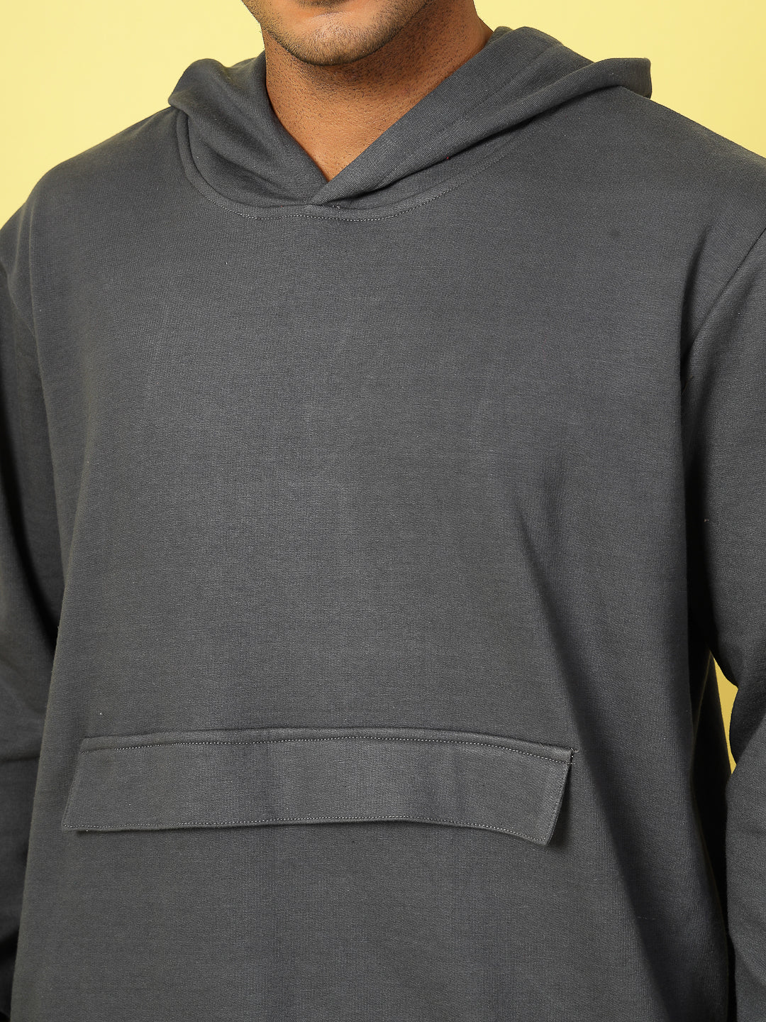 Men Oversized Hoodie with Bold Print Sweatshirt - Image 3
