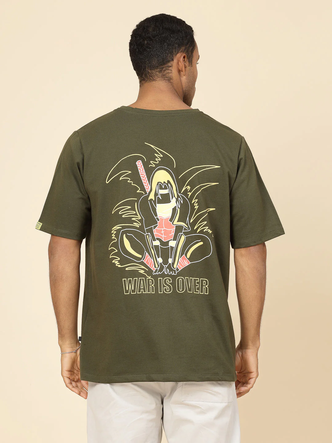 Men Oversized War's End Anime Print TShirt - Image 2
