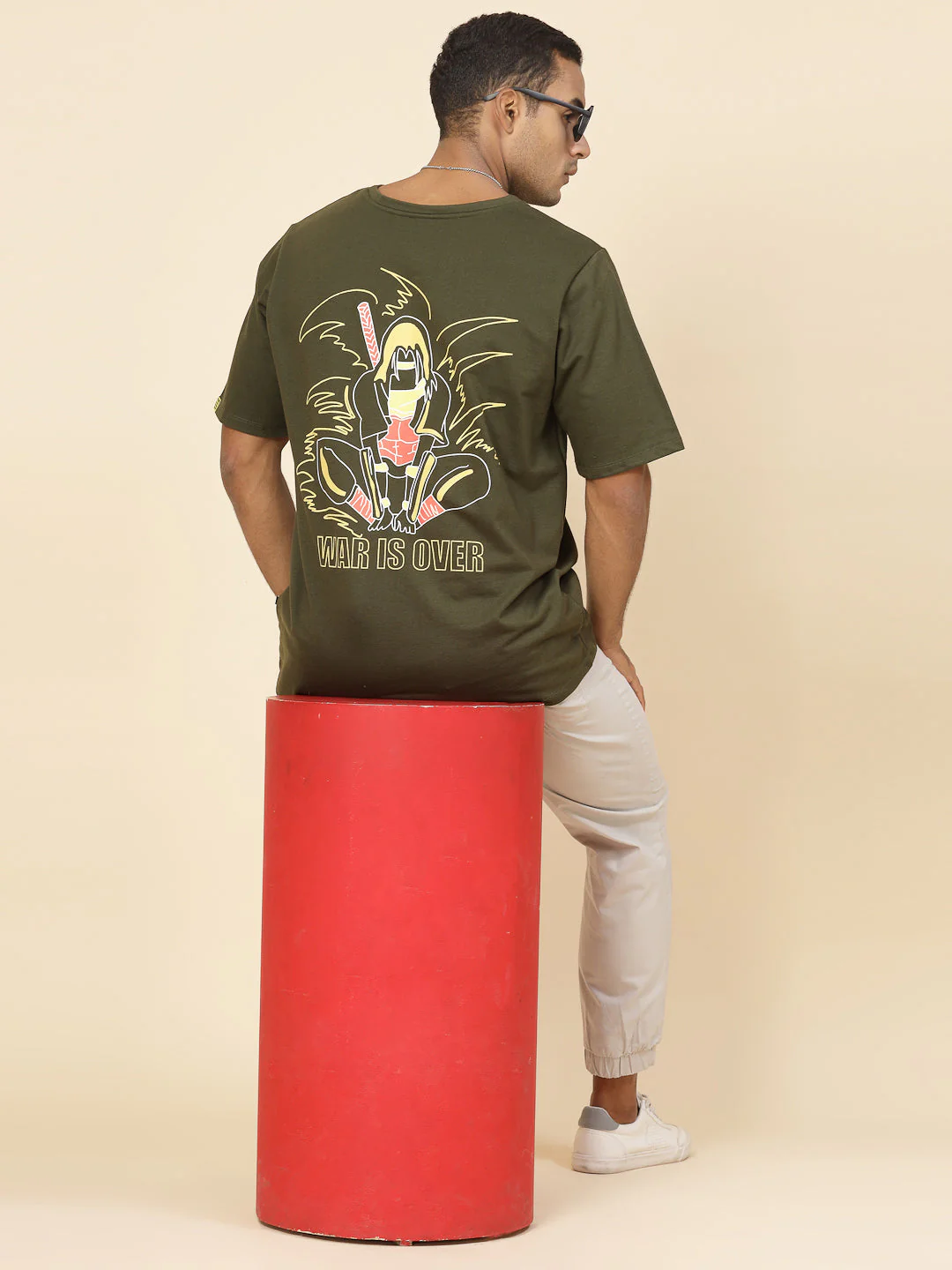 Men Oversized War's End Anime Print TShirt - Image 4