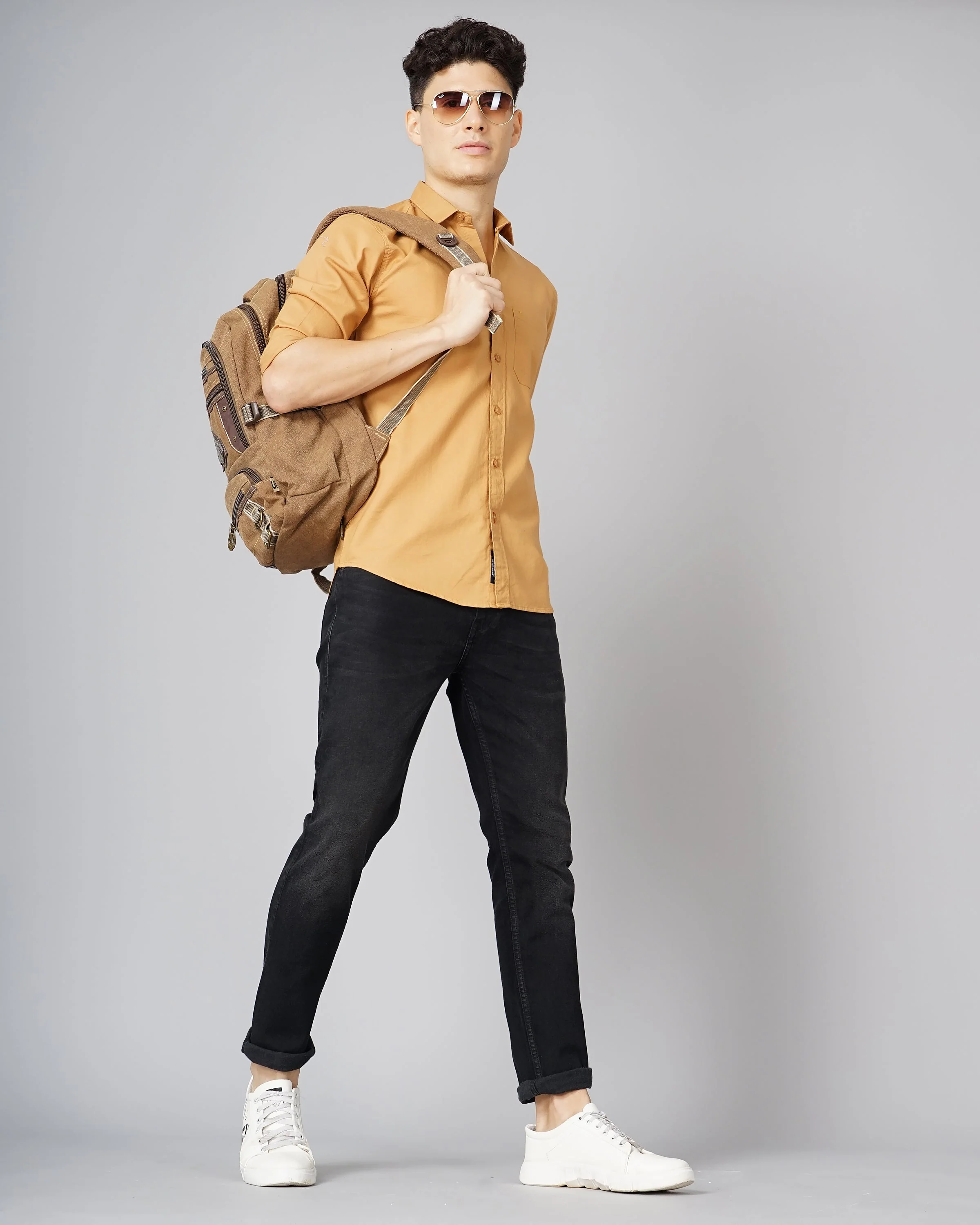 Men Oxford Pink Solid Shirt - Image 6