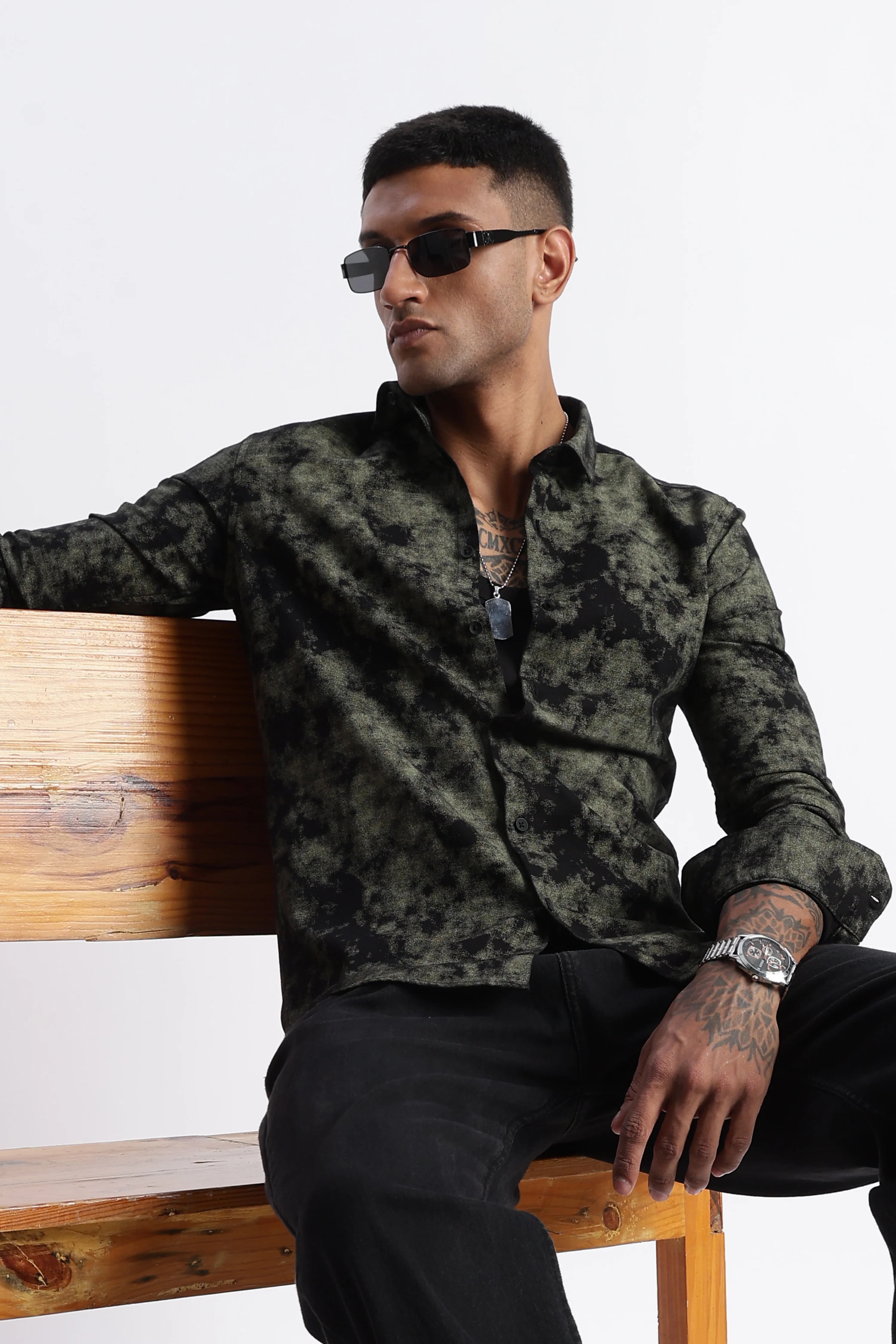 Men Paisley Print Shirt - Image 2