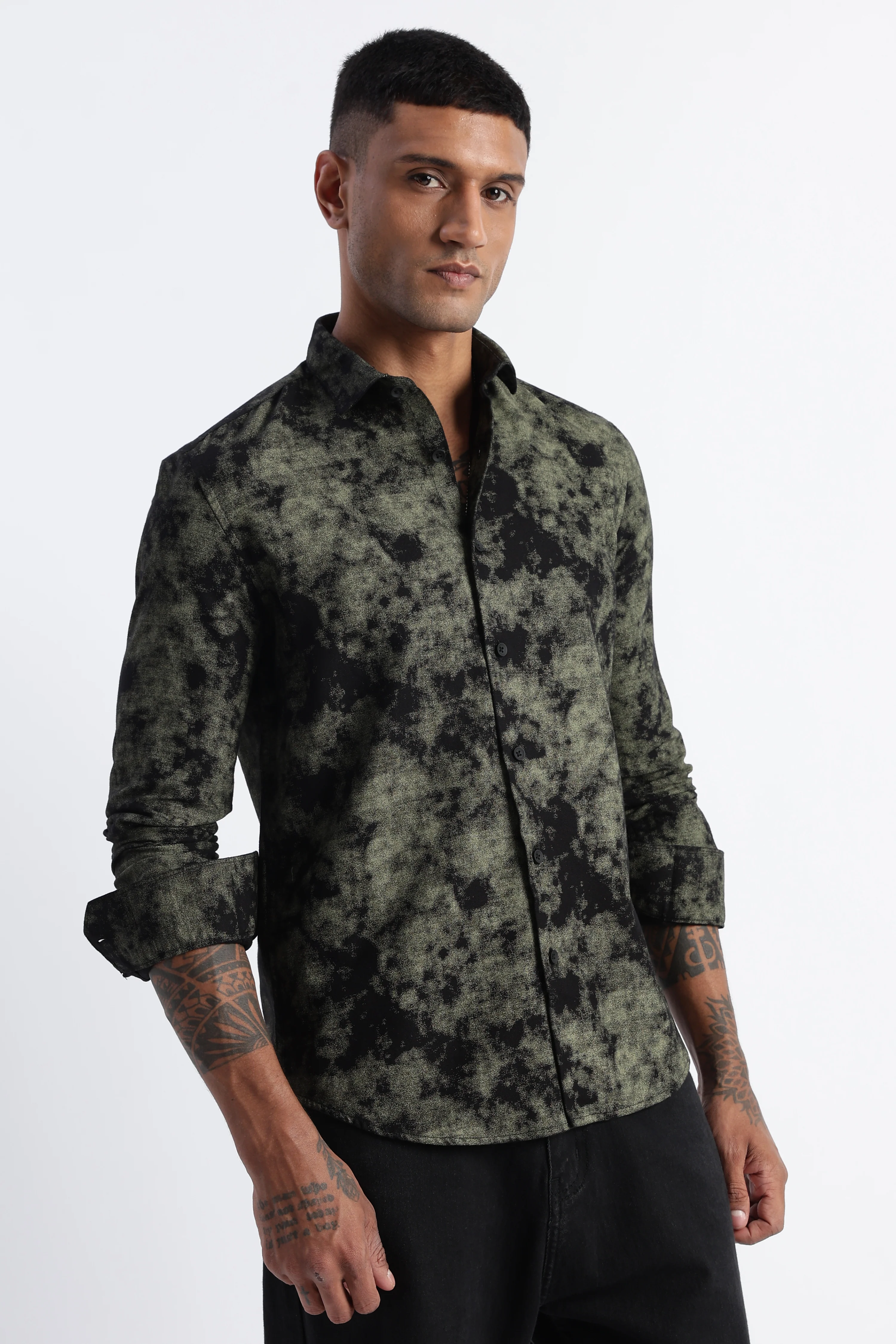 Men Paisley Print Shirt - Image 7