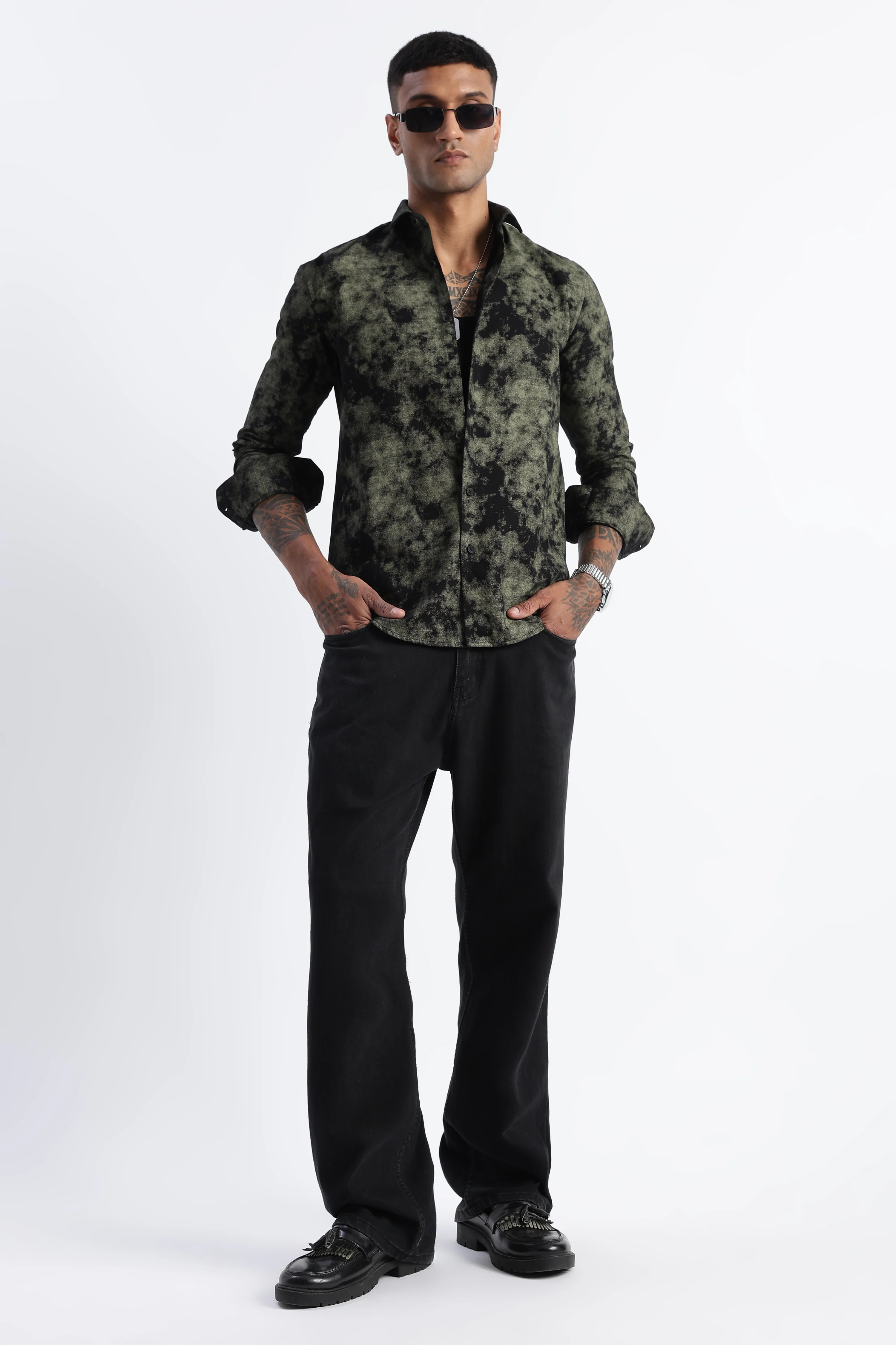 Men Paisley Print Shirt - Image 8