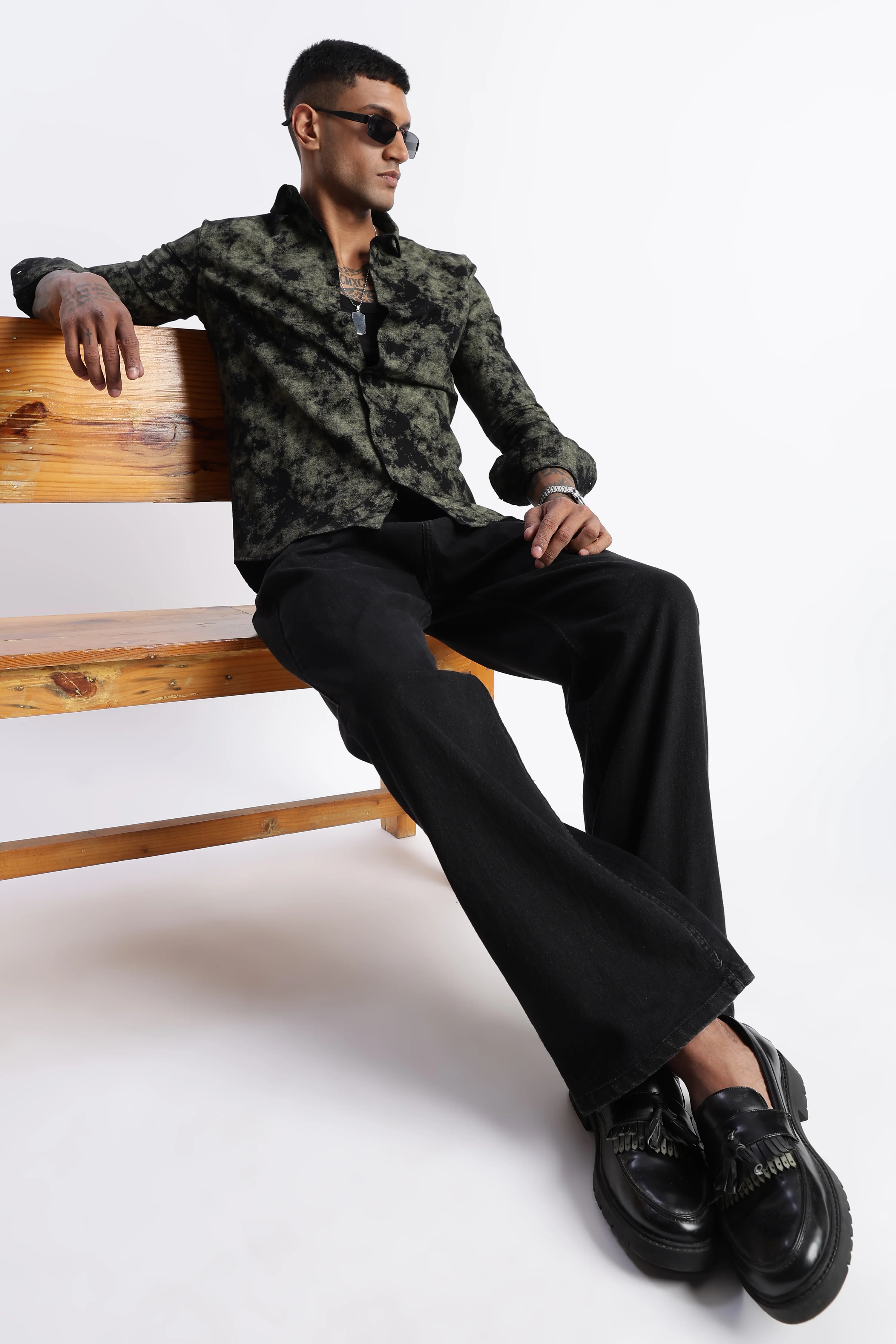 Men Paisley Print Shirt - Image 9