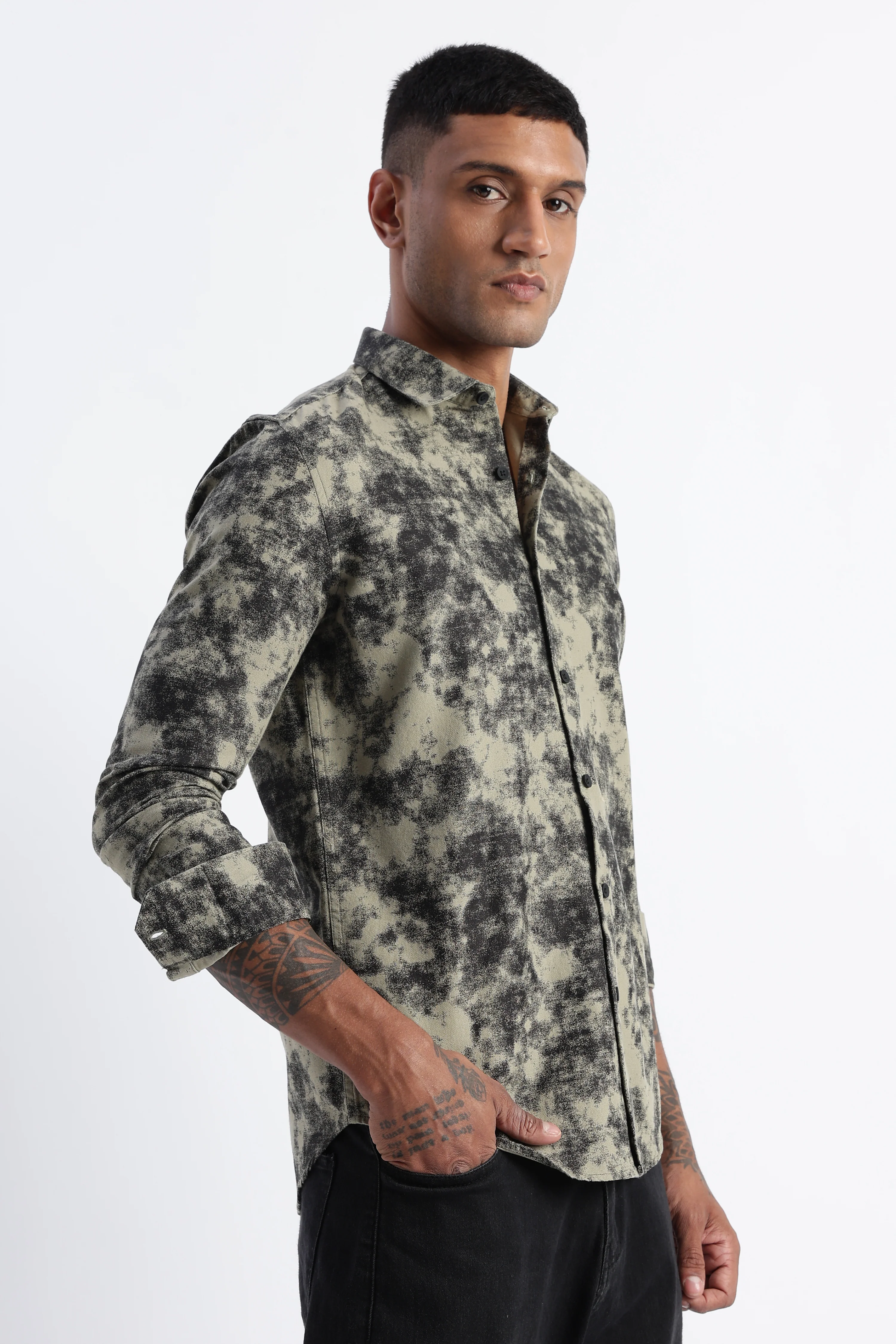 Men Paisley Print Shirt - Image 6