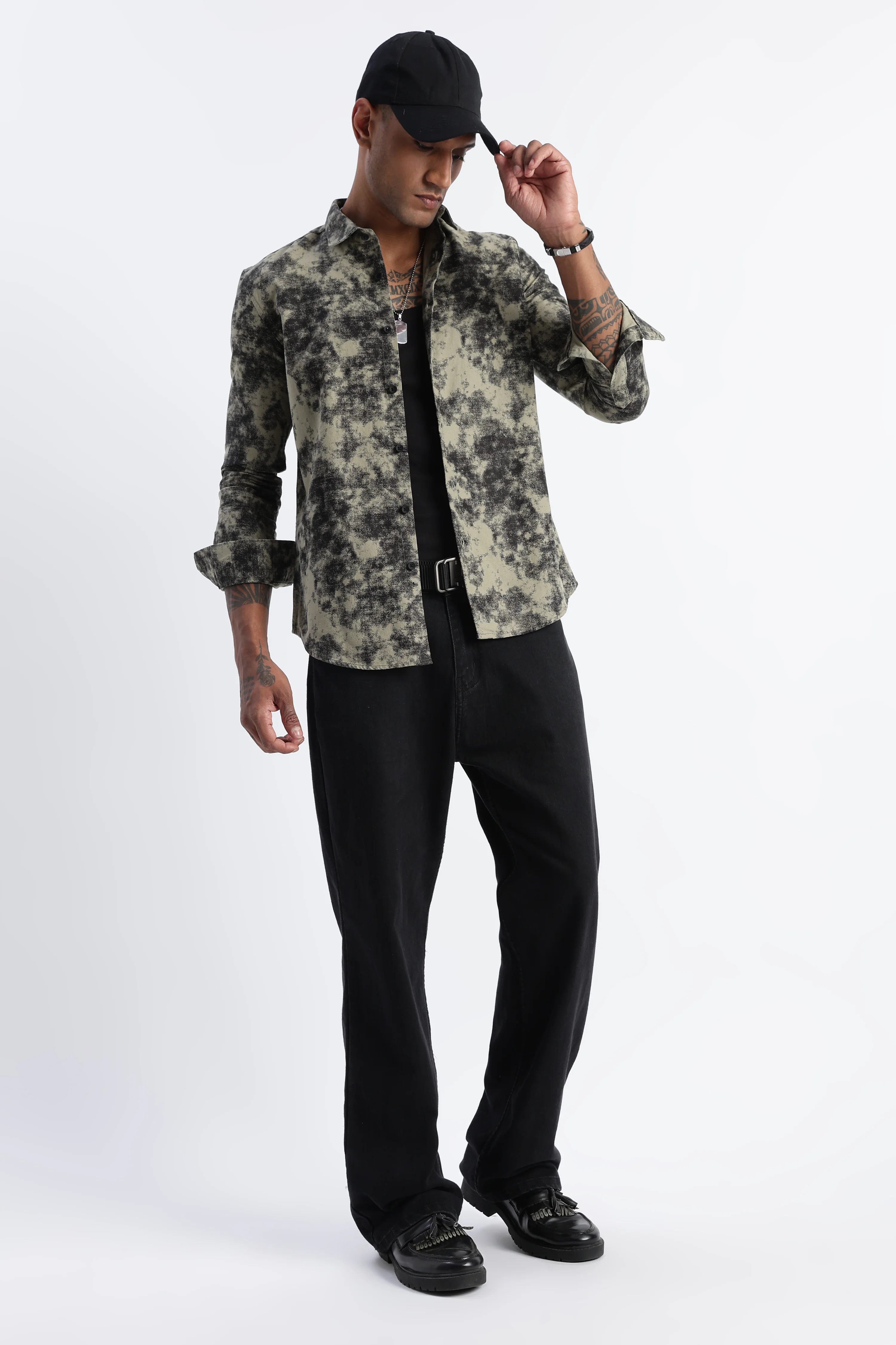 Men Paisley Print Shirt - Image 9