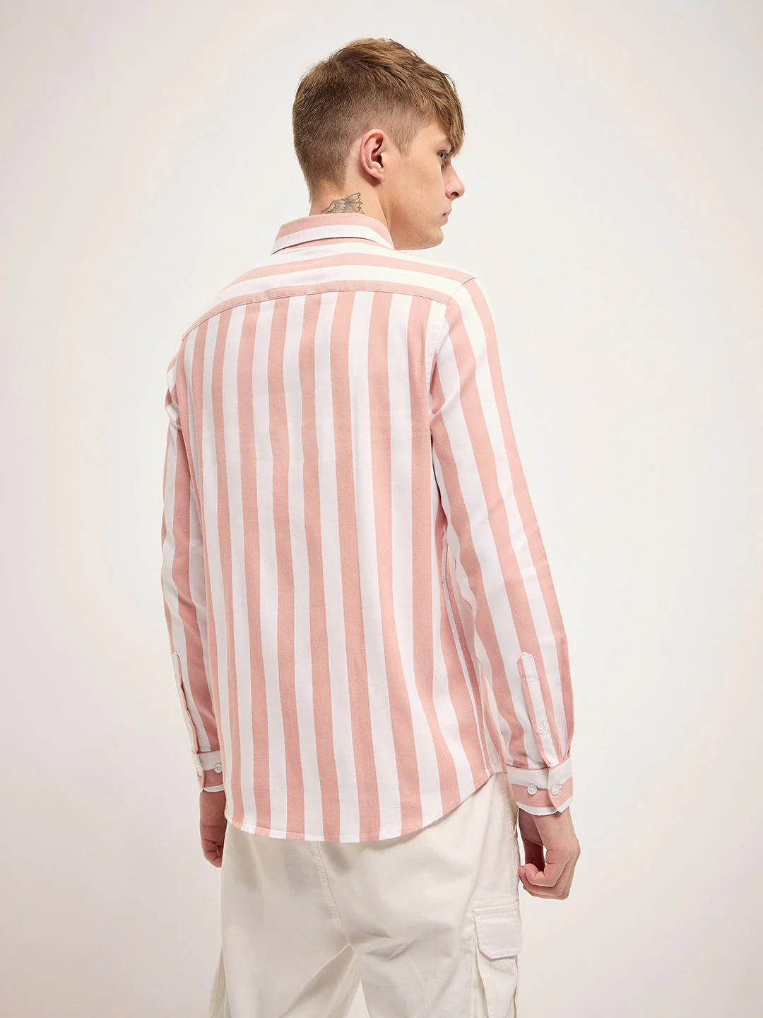Men Peach Casual Shirt - Image 2