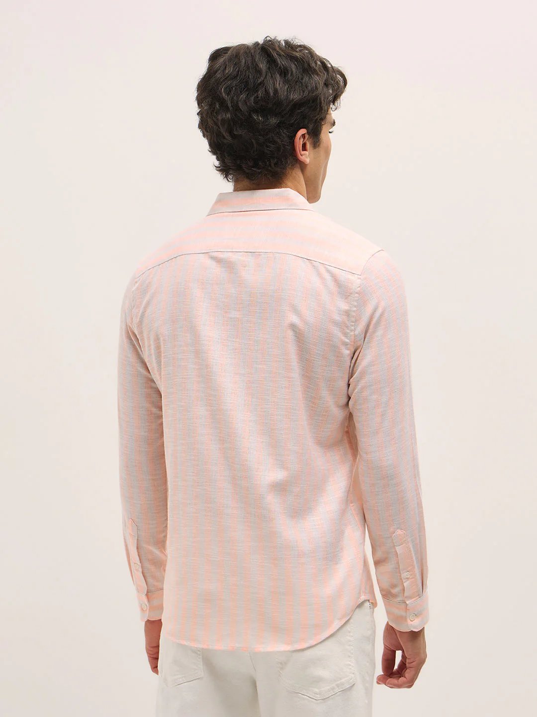 Men Peach Casual Shirt - Image 2
