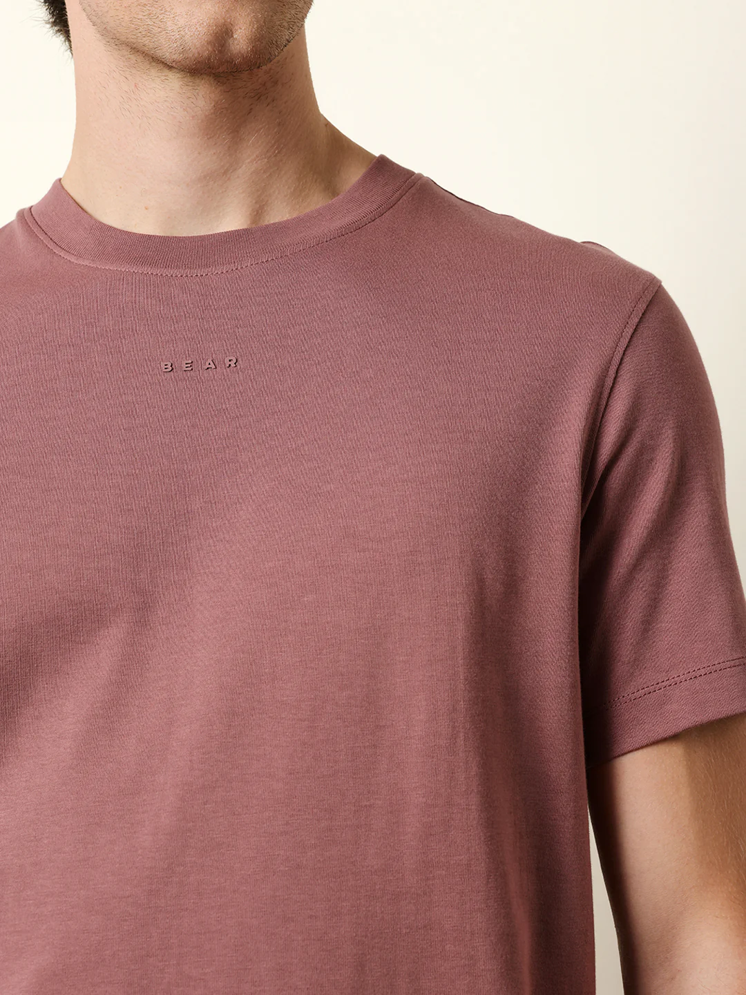 Men Peach Half Sleeve Regular T-Shirt - Image 6