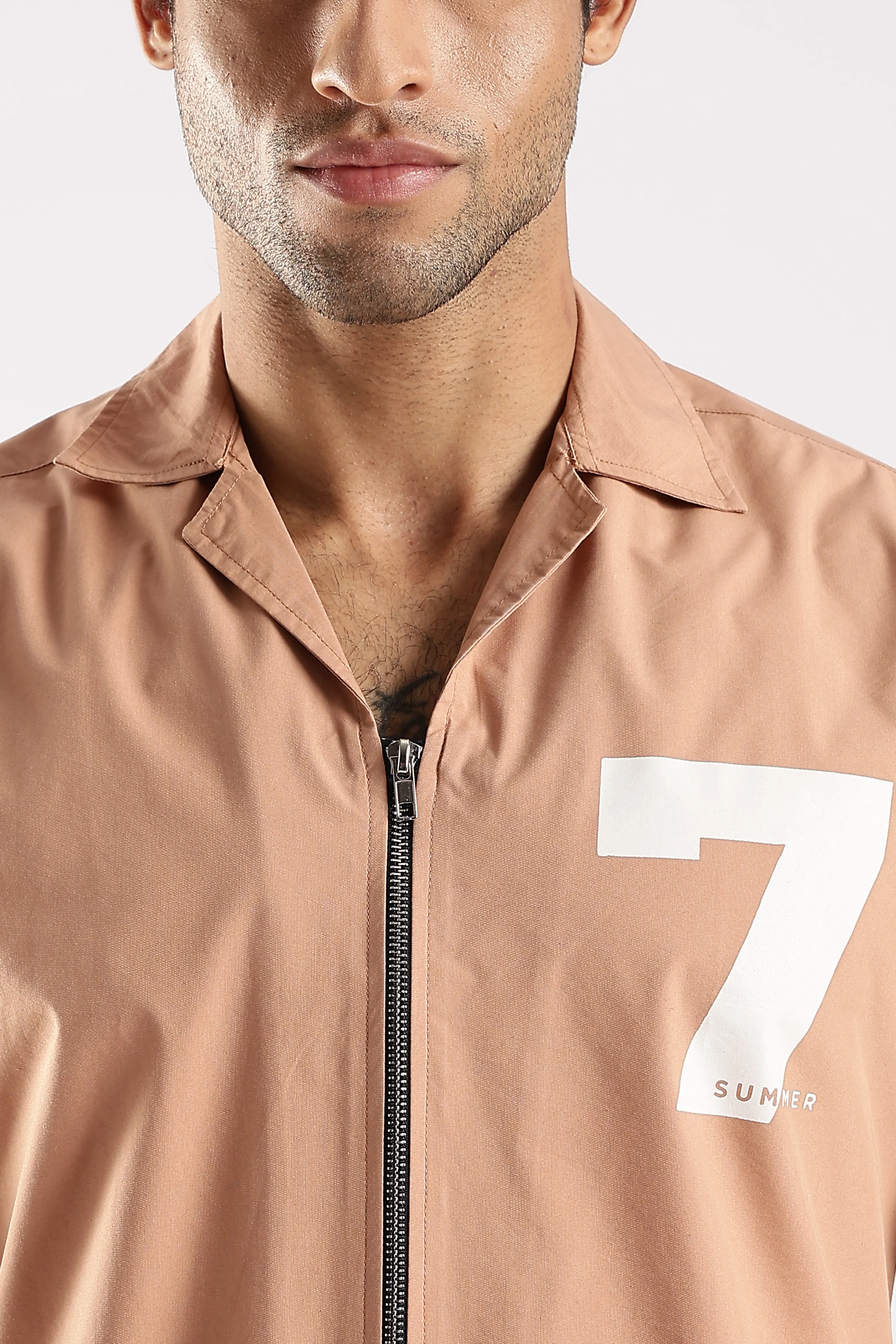 Men Peach Slim Fit Shirt - Image 5