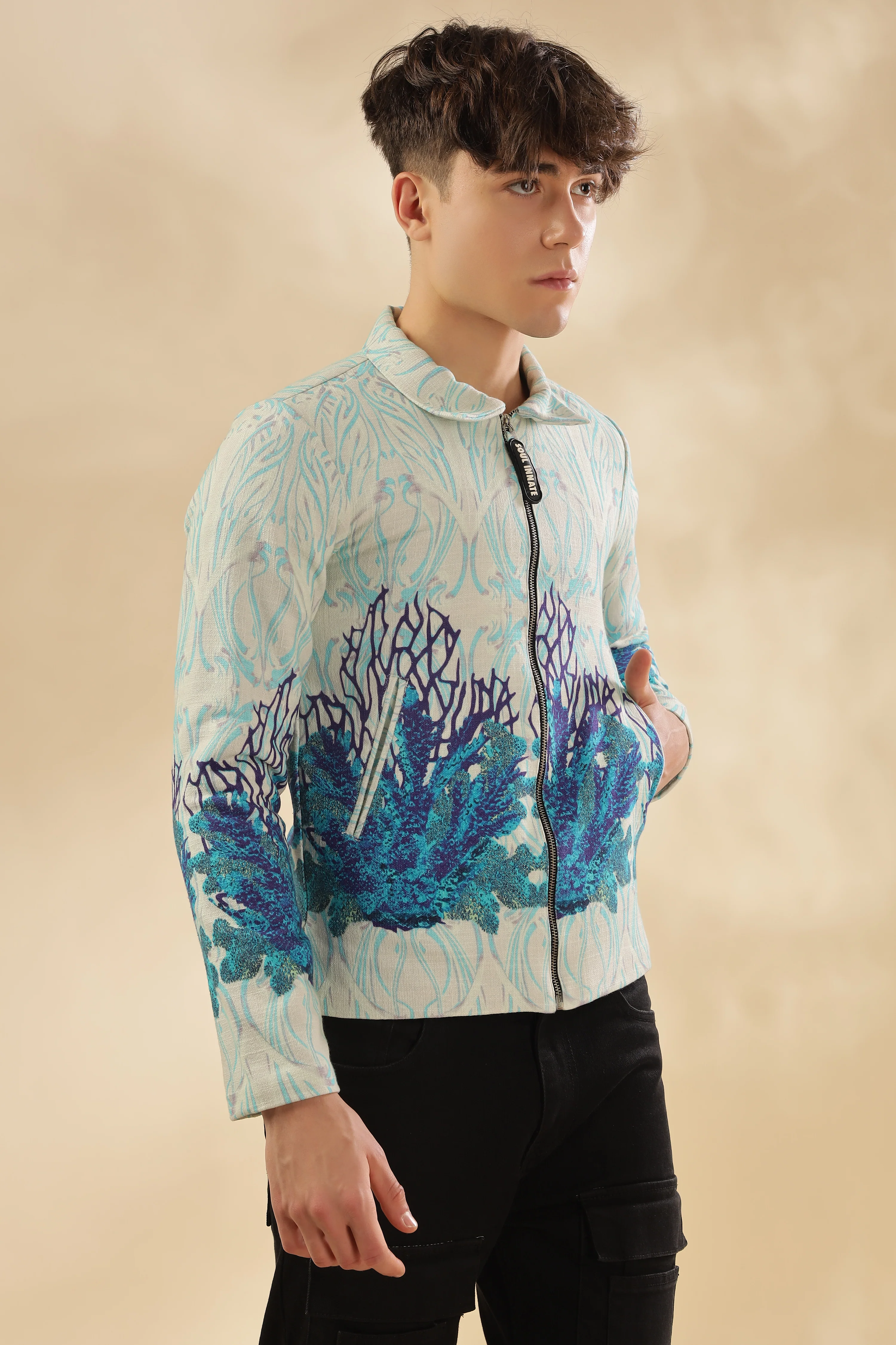 Men 100% Hemp Pearl Garden Jacket - Image 11