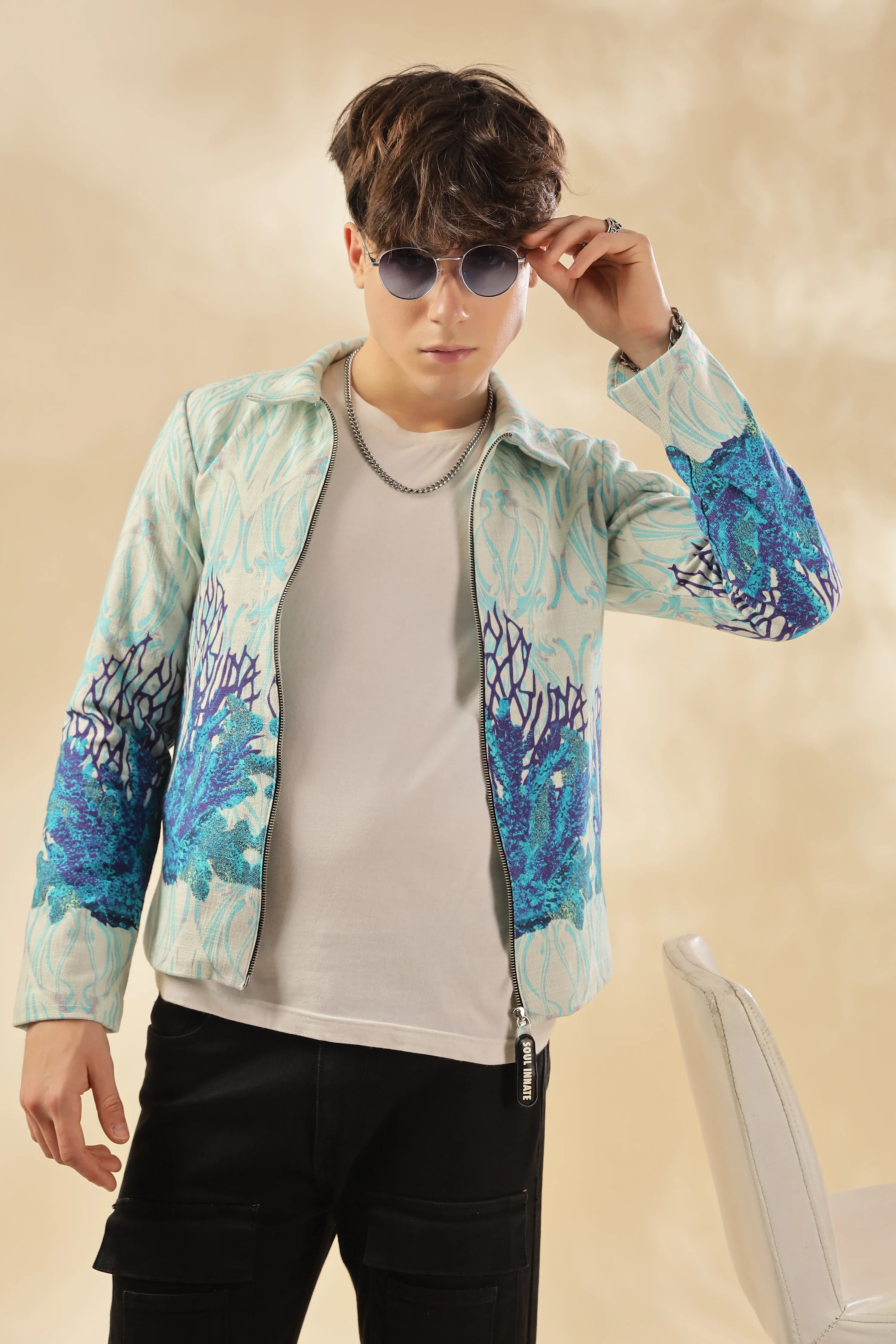 Men 100% Hemp Pearl Garden Jacket - Image 6