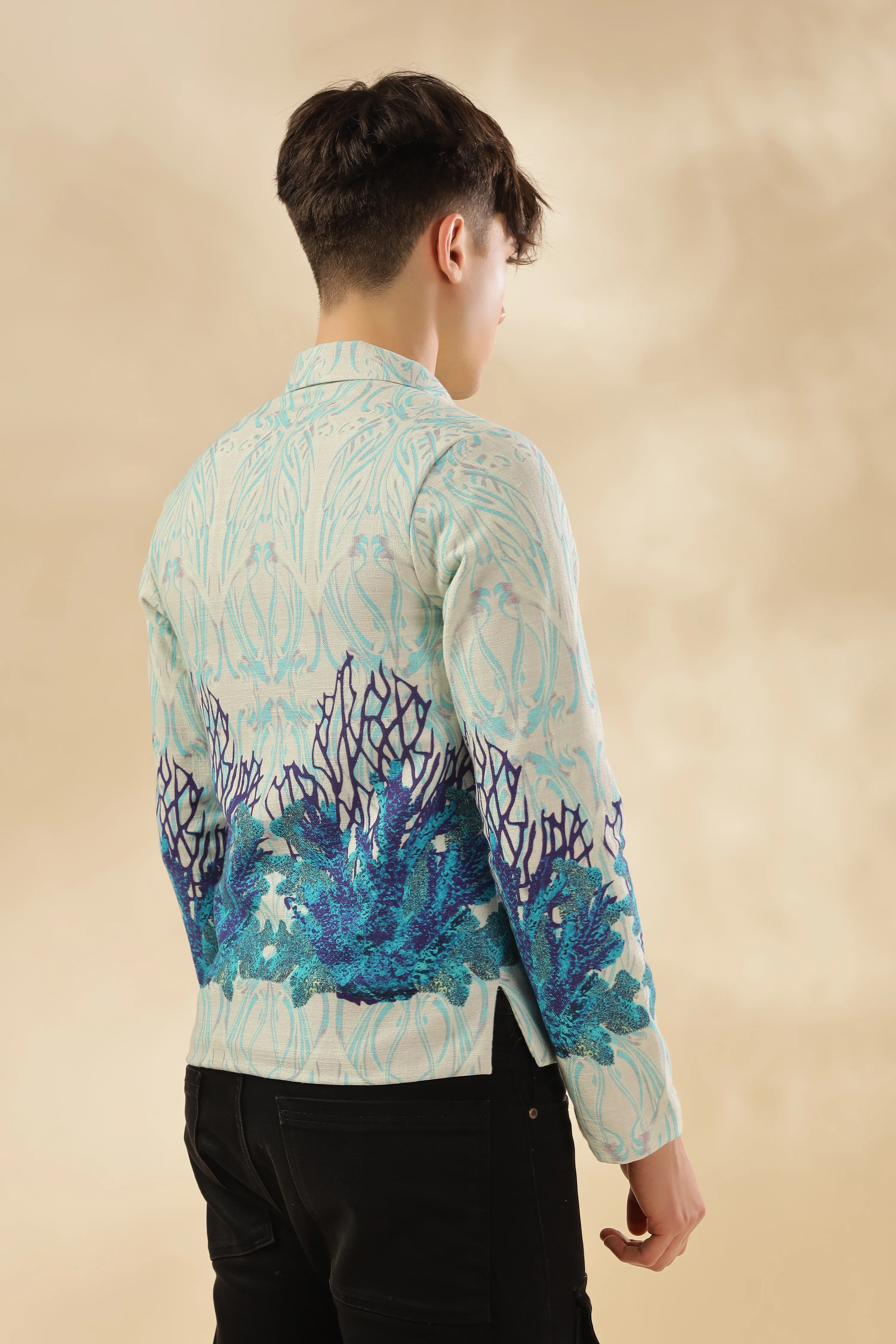 Men 100% Hemp Pearl Garden Jacket - Image 8