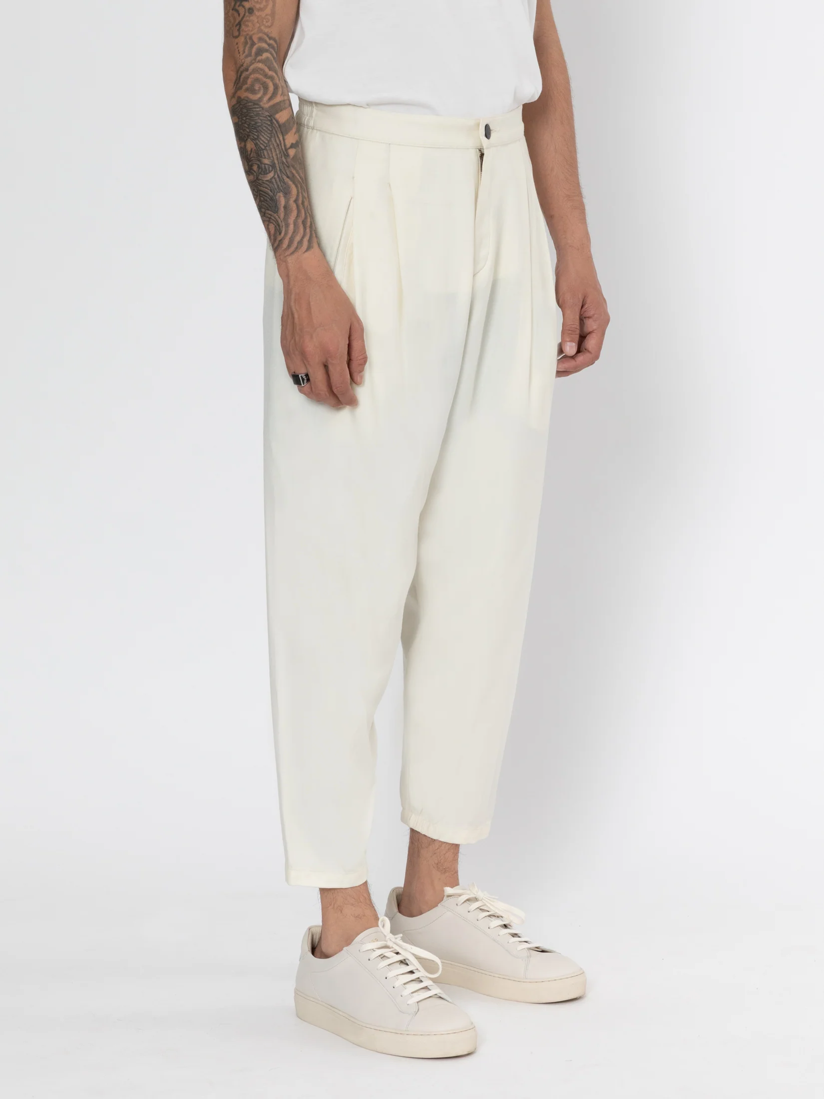 Men Silk Viscose Blend Pants