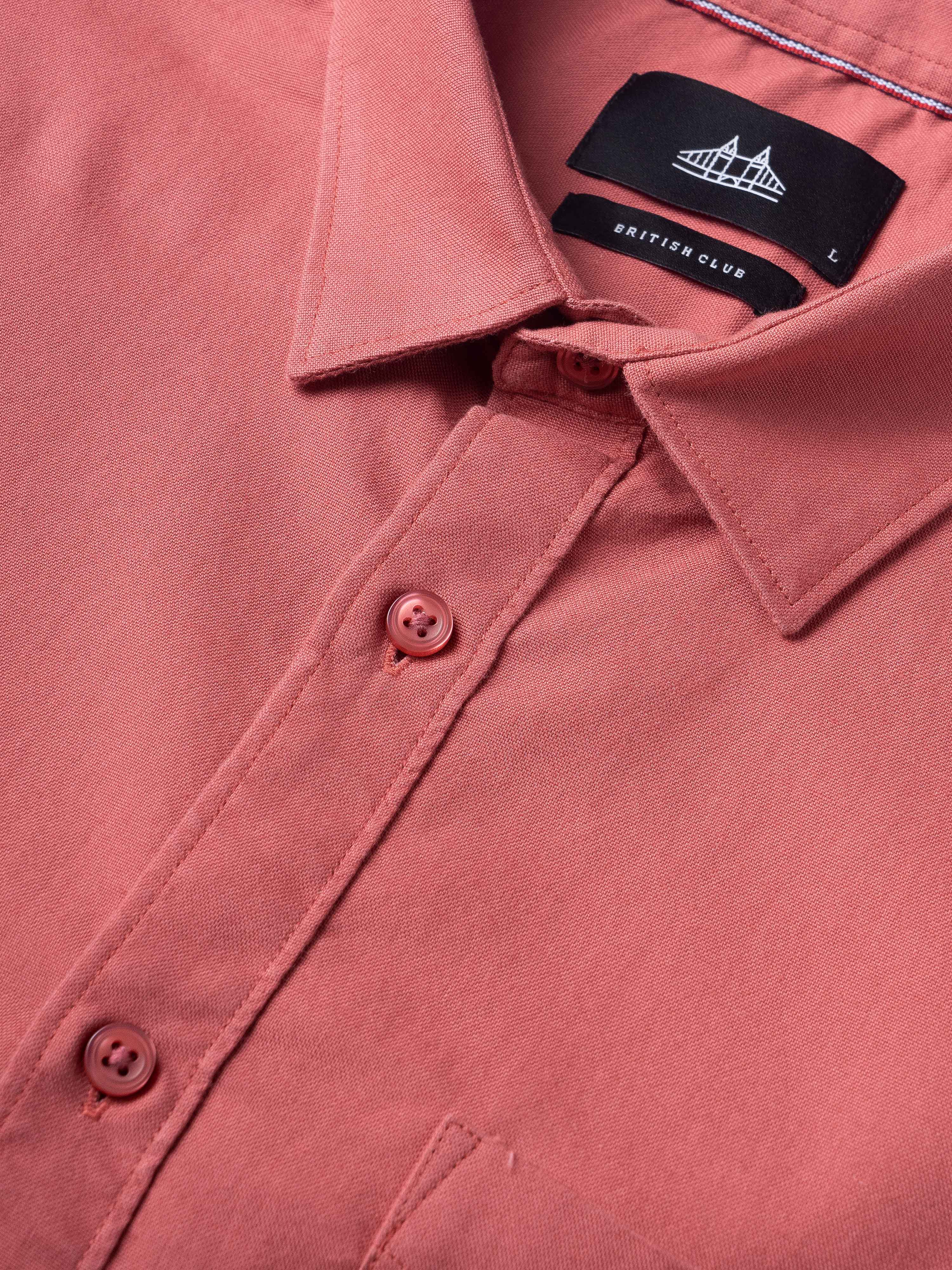 Men Pink Casual Shirt - Image 7