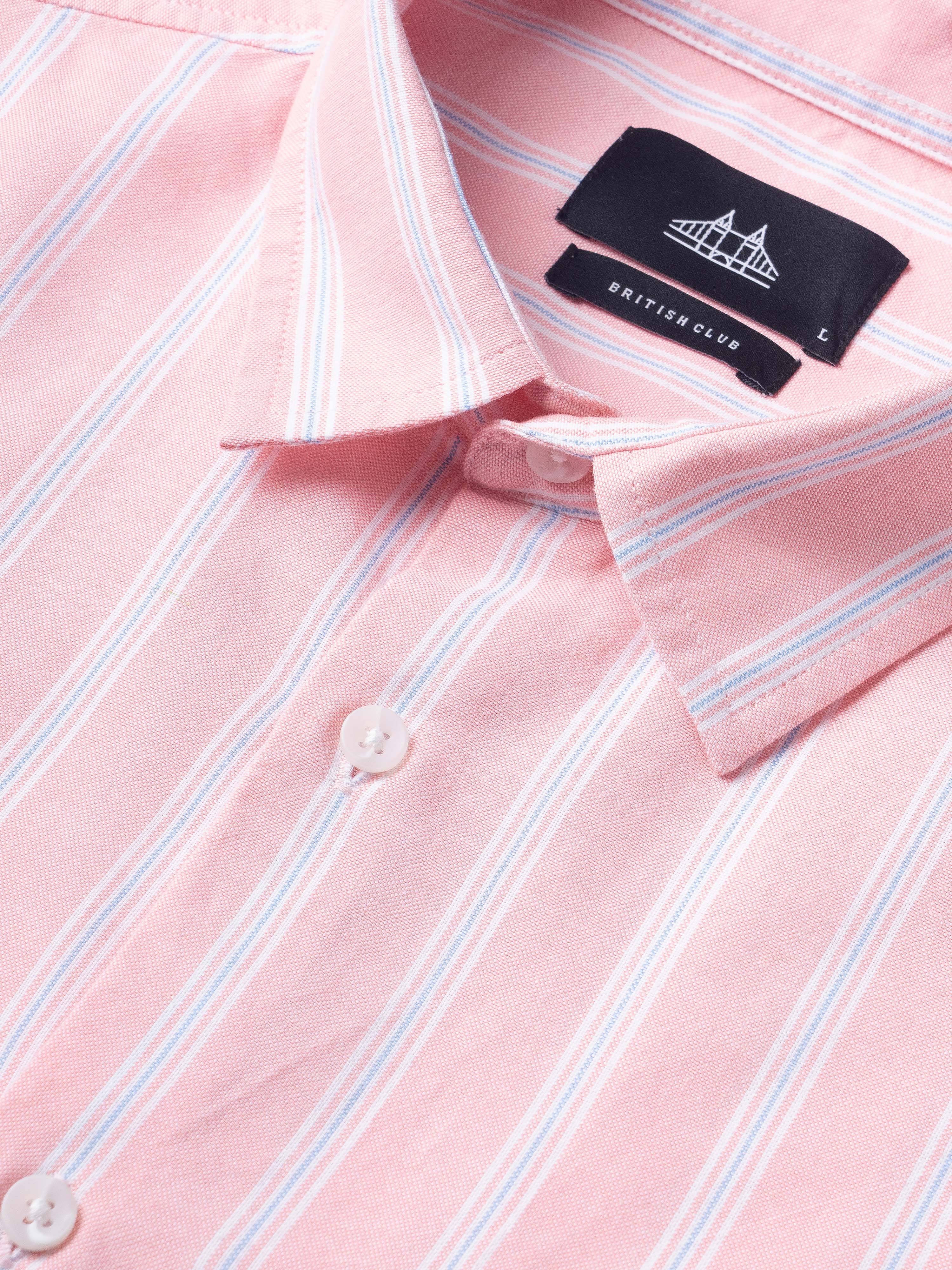 Men Pink Casual Shirt - Image 8