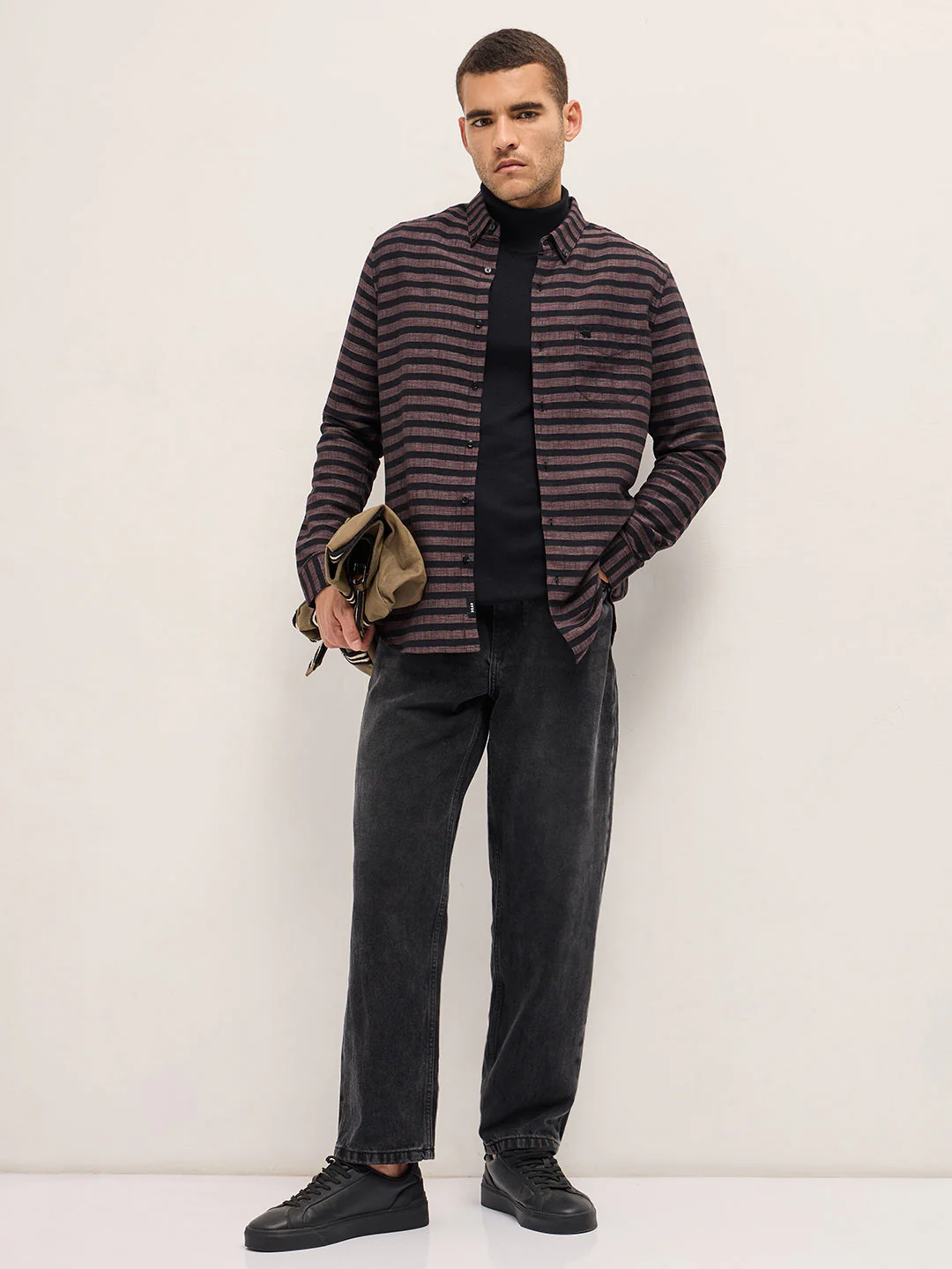 Men Pink Casual Shirt - Image 4