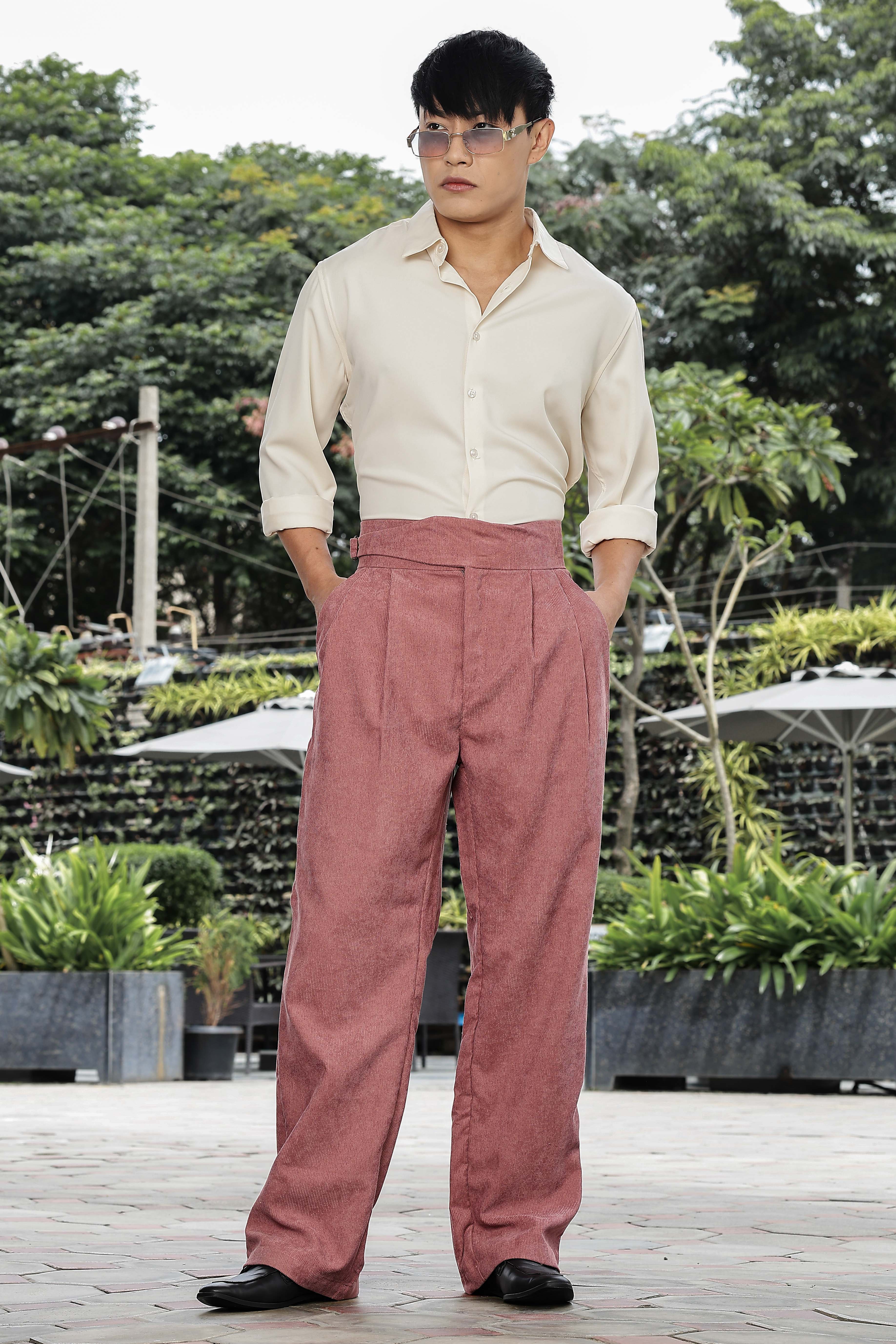 Men  Corduroy Gurkha Trousers - Image 7