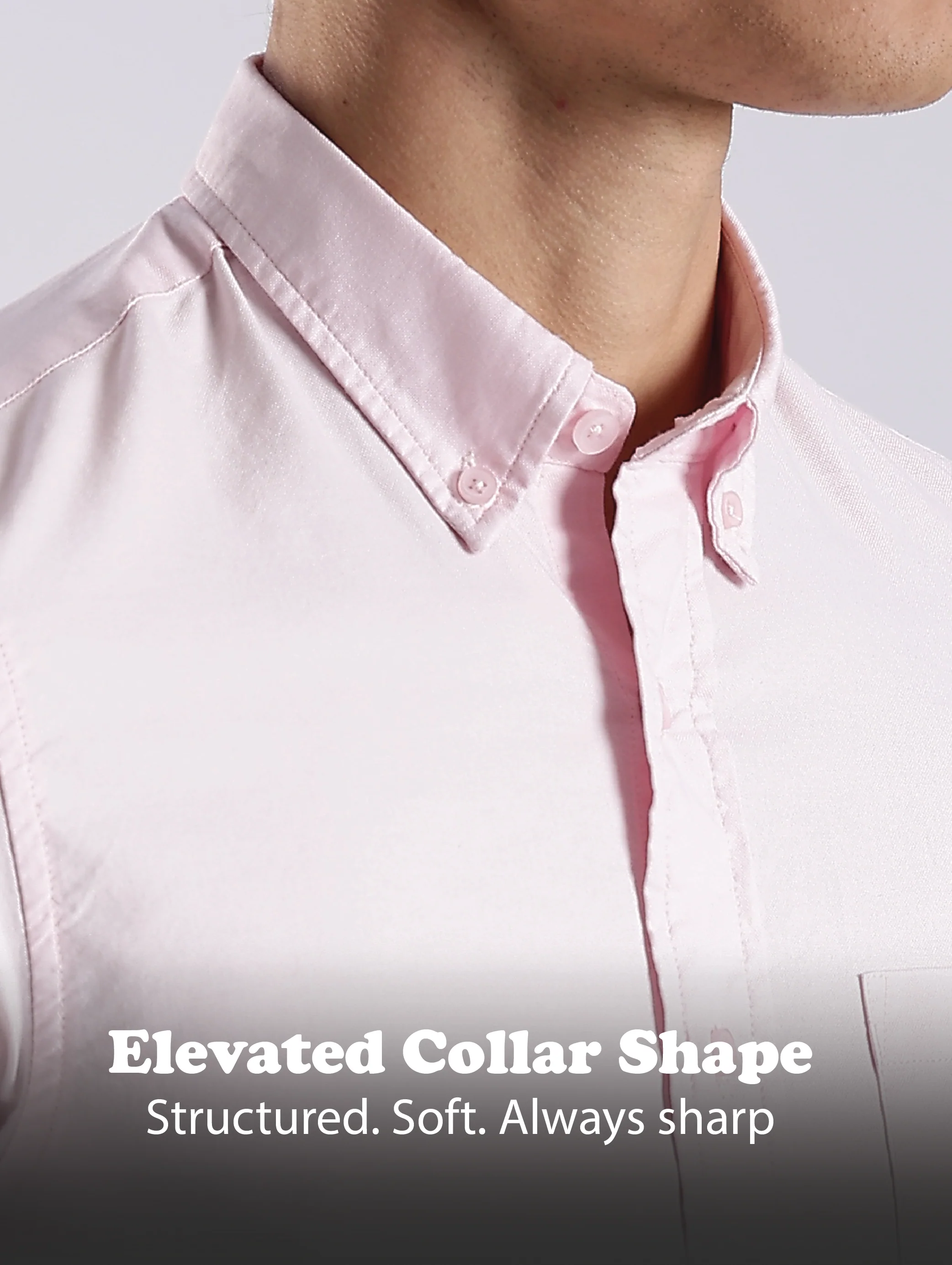 Men Pink Oxford Solid Shirt - Image 9
