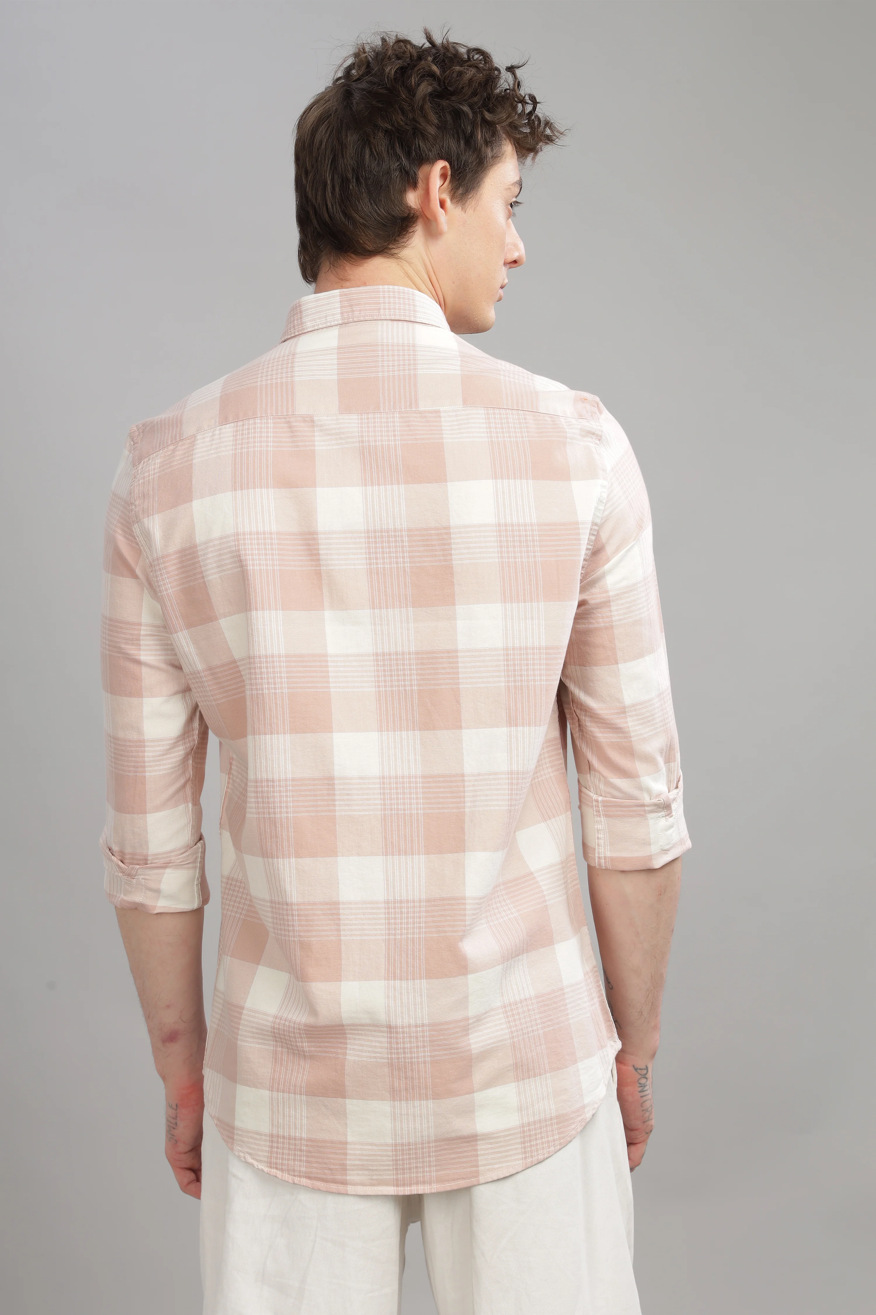 Men Pink Slim Fit Shirt - Image 2