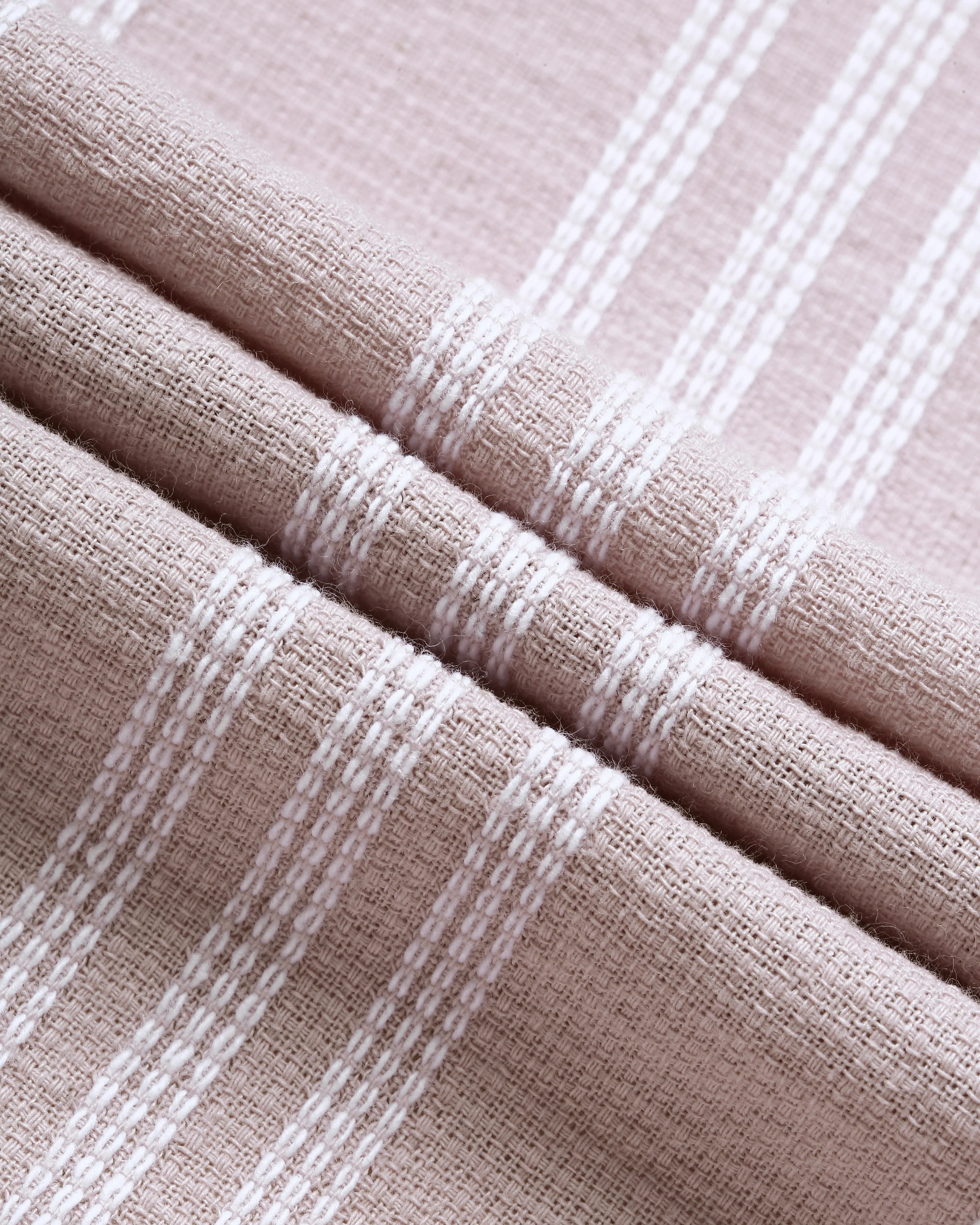 Men Pink Striped Shirt - Image 6