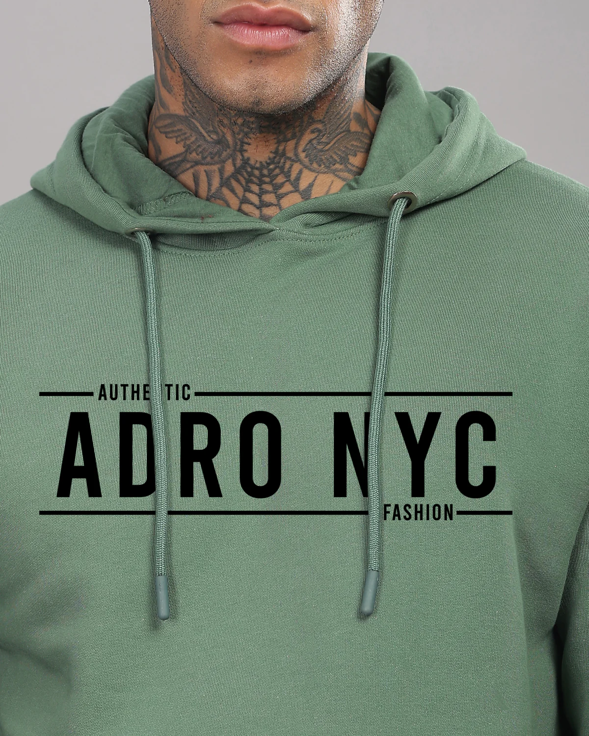 Men Green Printed Hoodie - Image 5