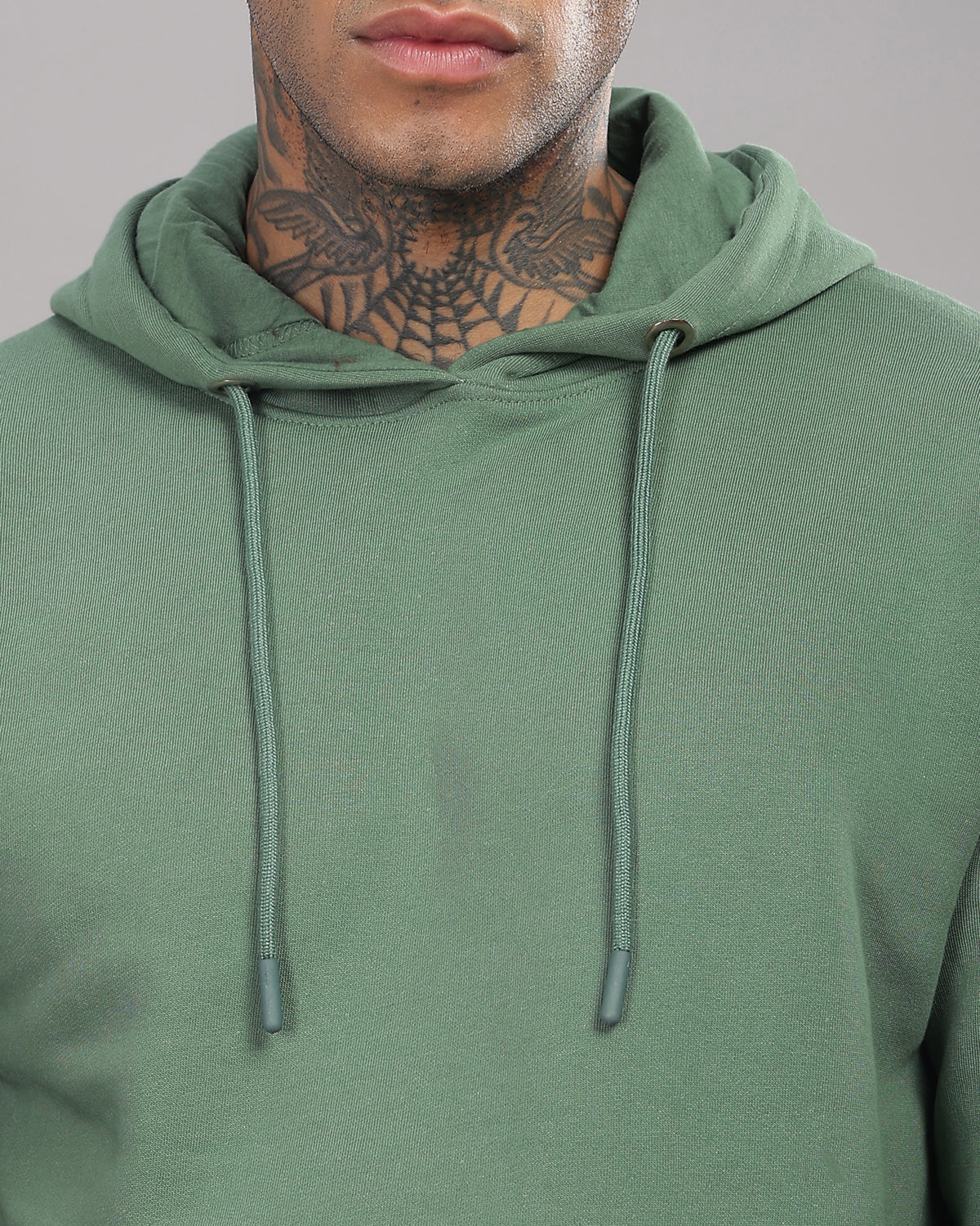 Men Green Printed Hoodie - Image 4