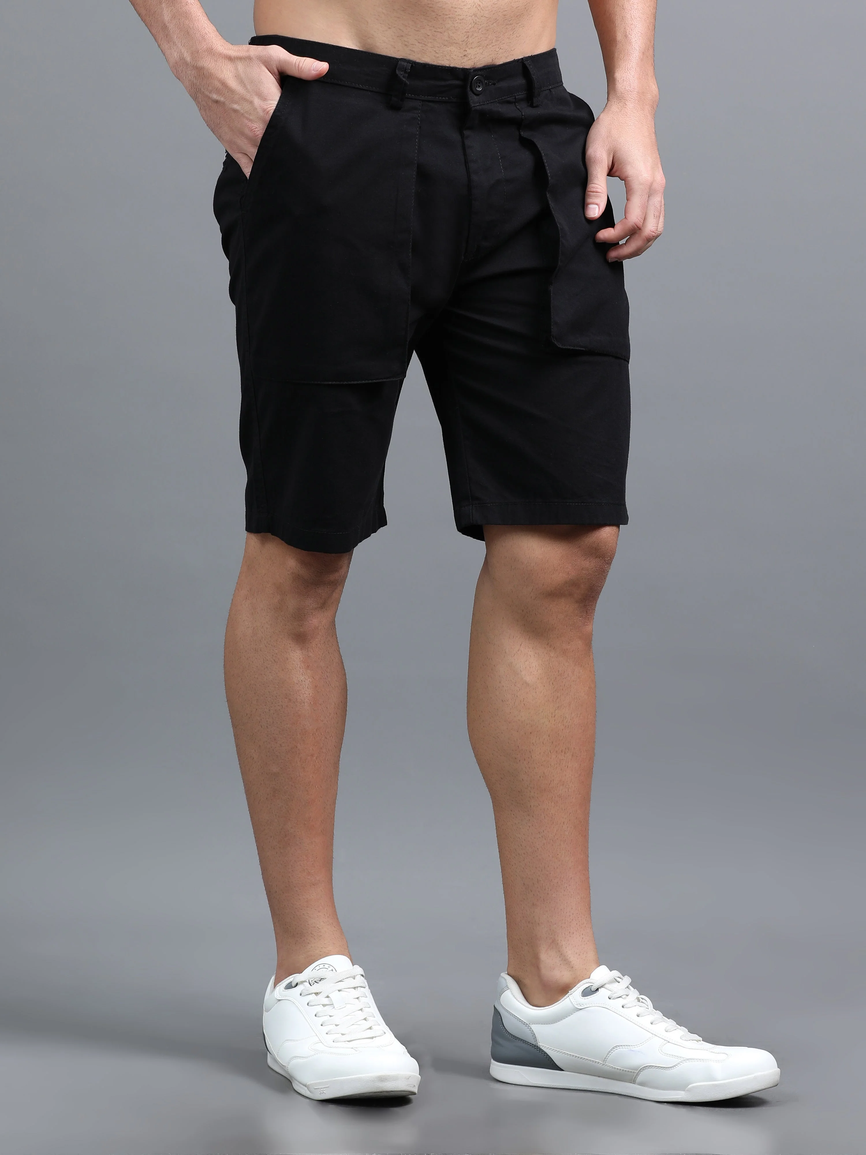 Men Pockit Black Shorts - Image 3