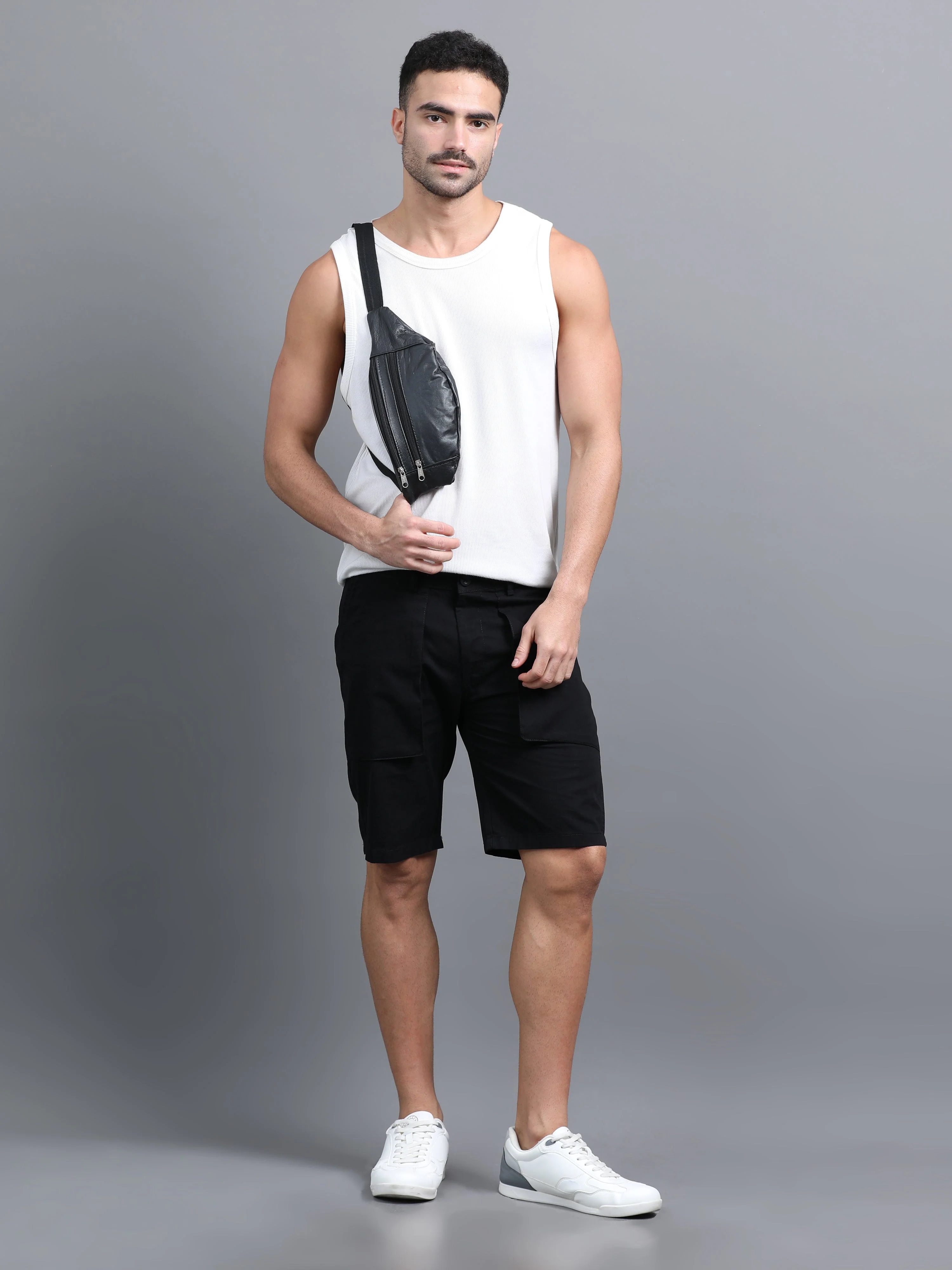 Men Pockit Black Shorts - Image 5