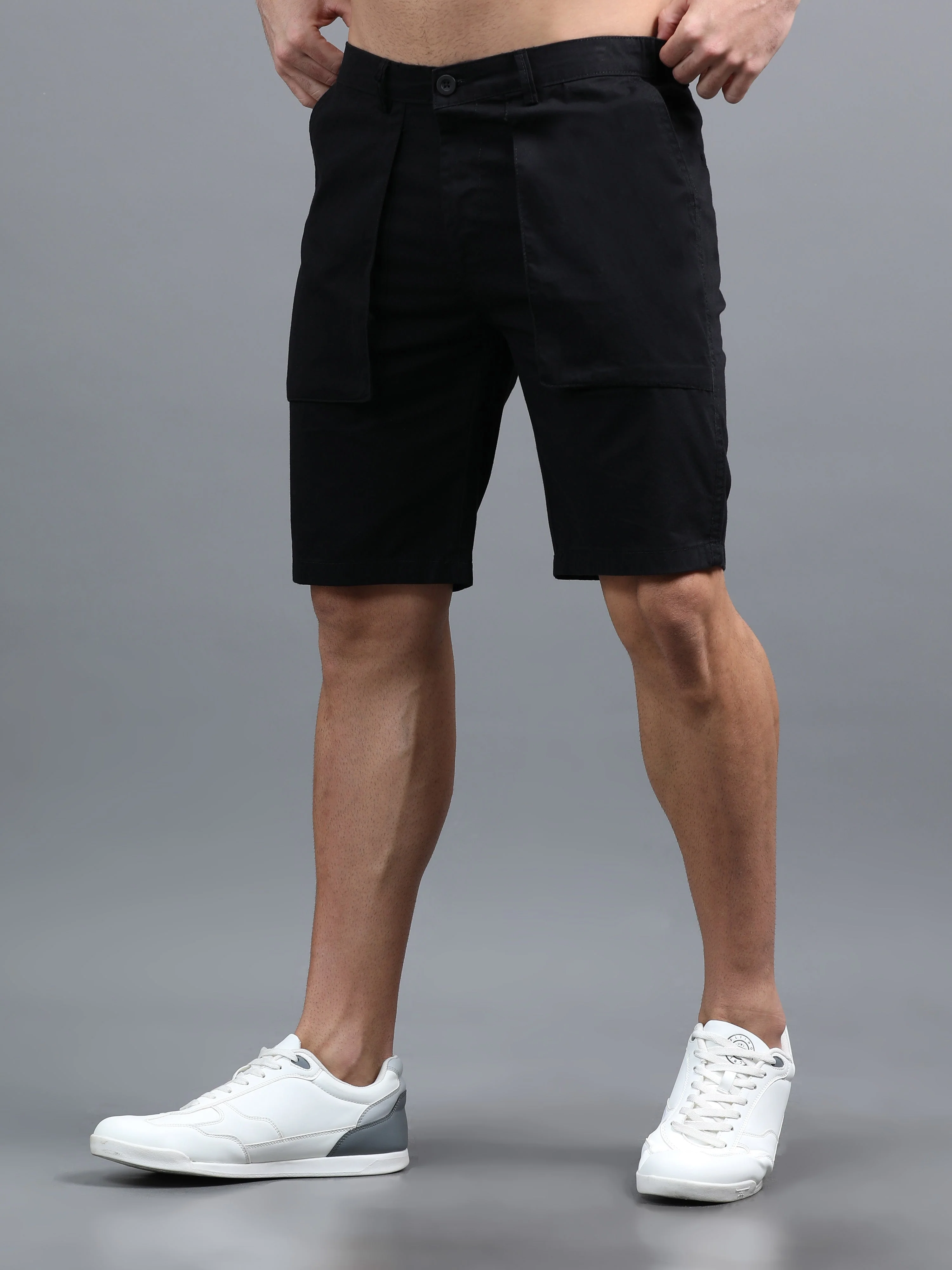 Men Pockit Black Shorts - Image 7
