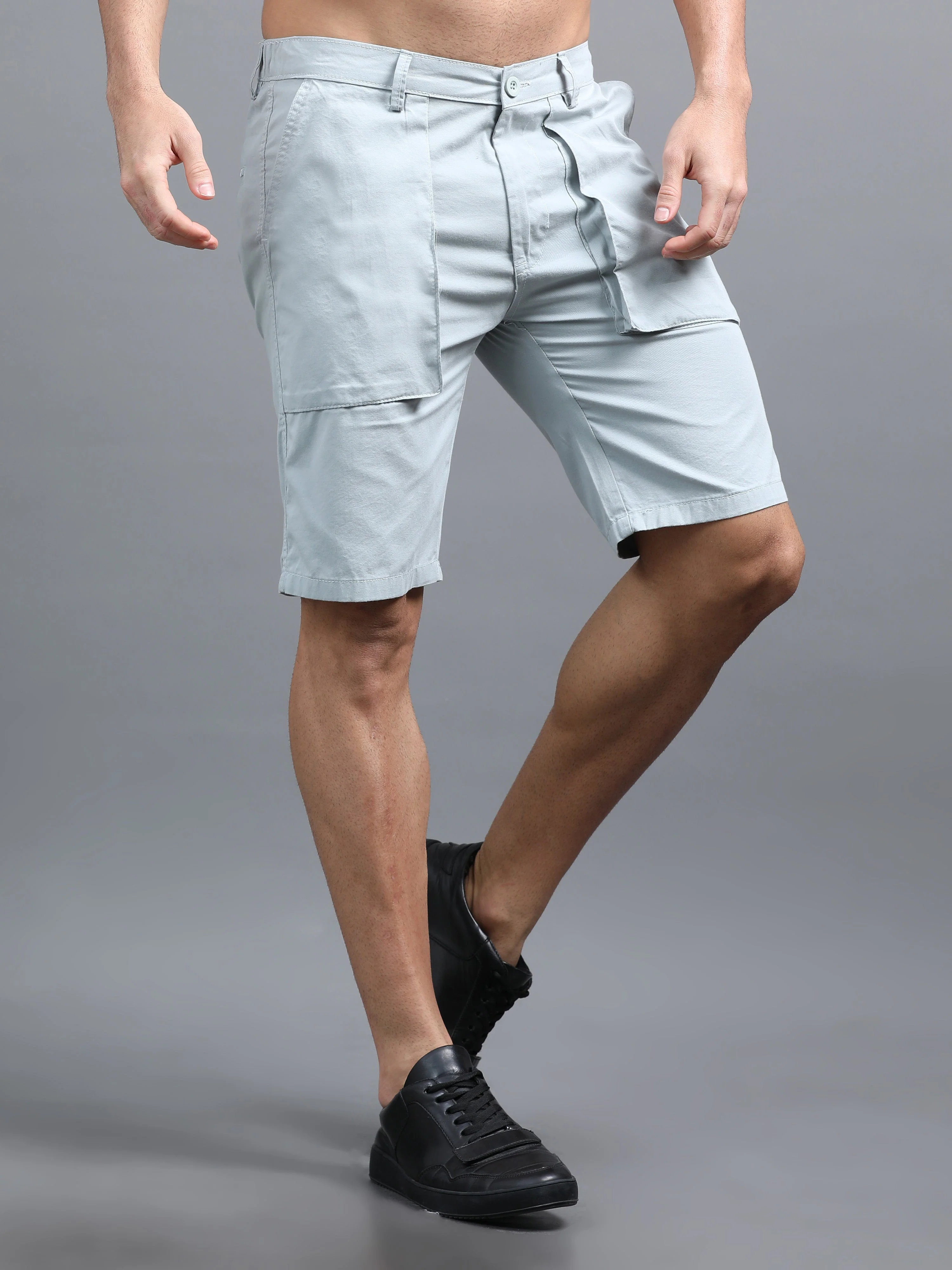 Men Pockit Blue Shorts - Image 3