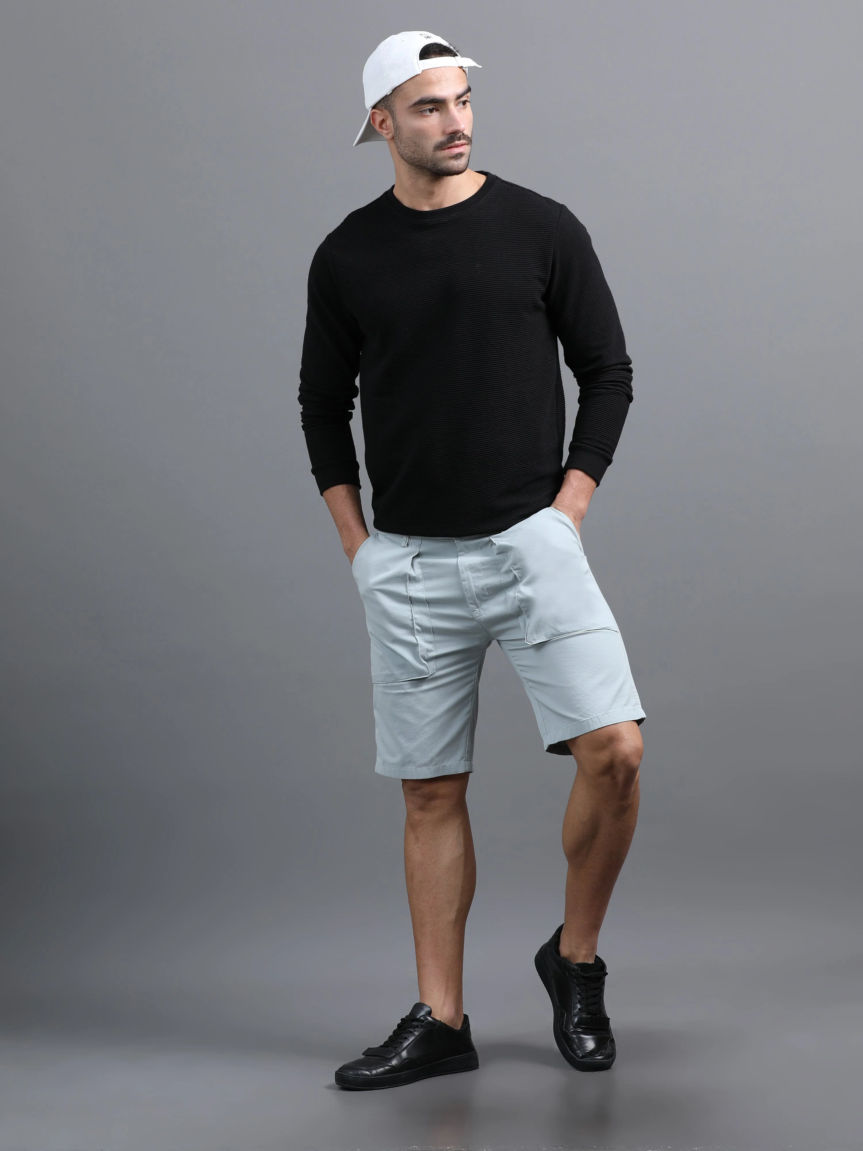 Men Pockit Blue Shorts - Image 5