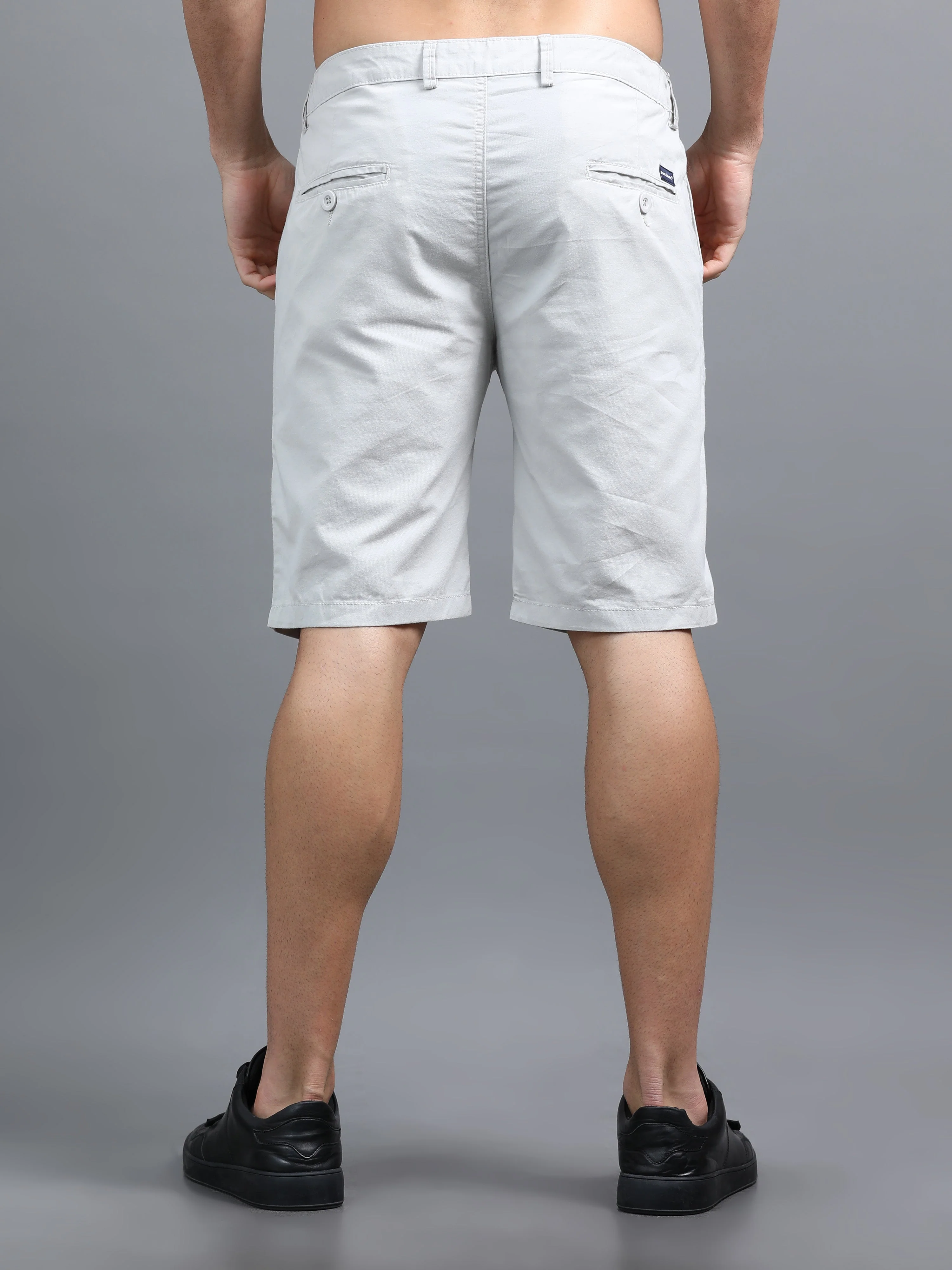 Men Pockit Grey Shorts - Image 2