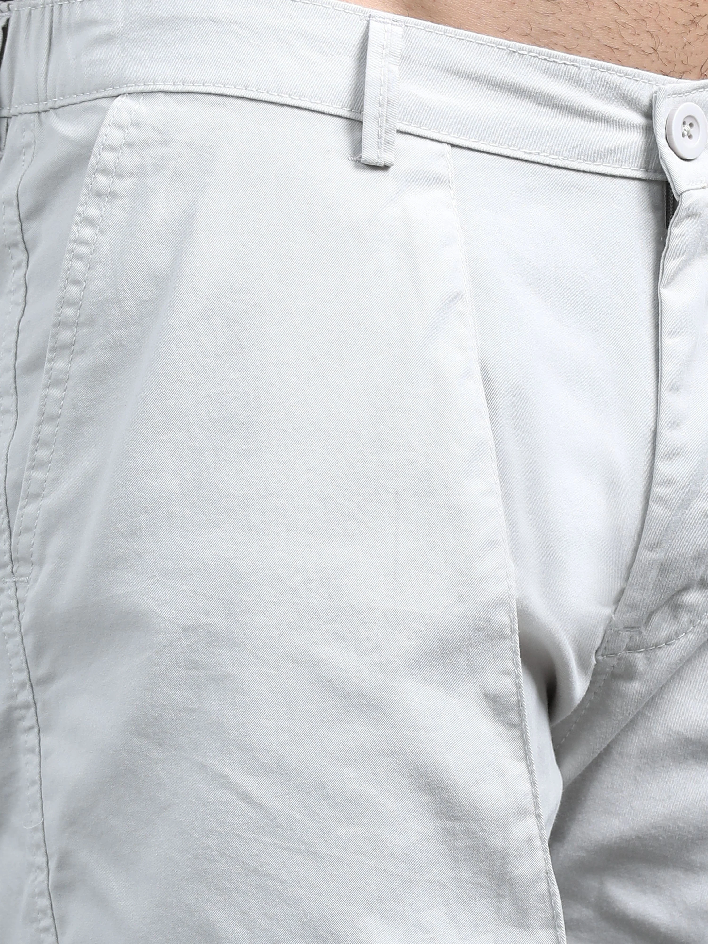 Men Pockit Grey Shorts - Image 4