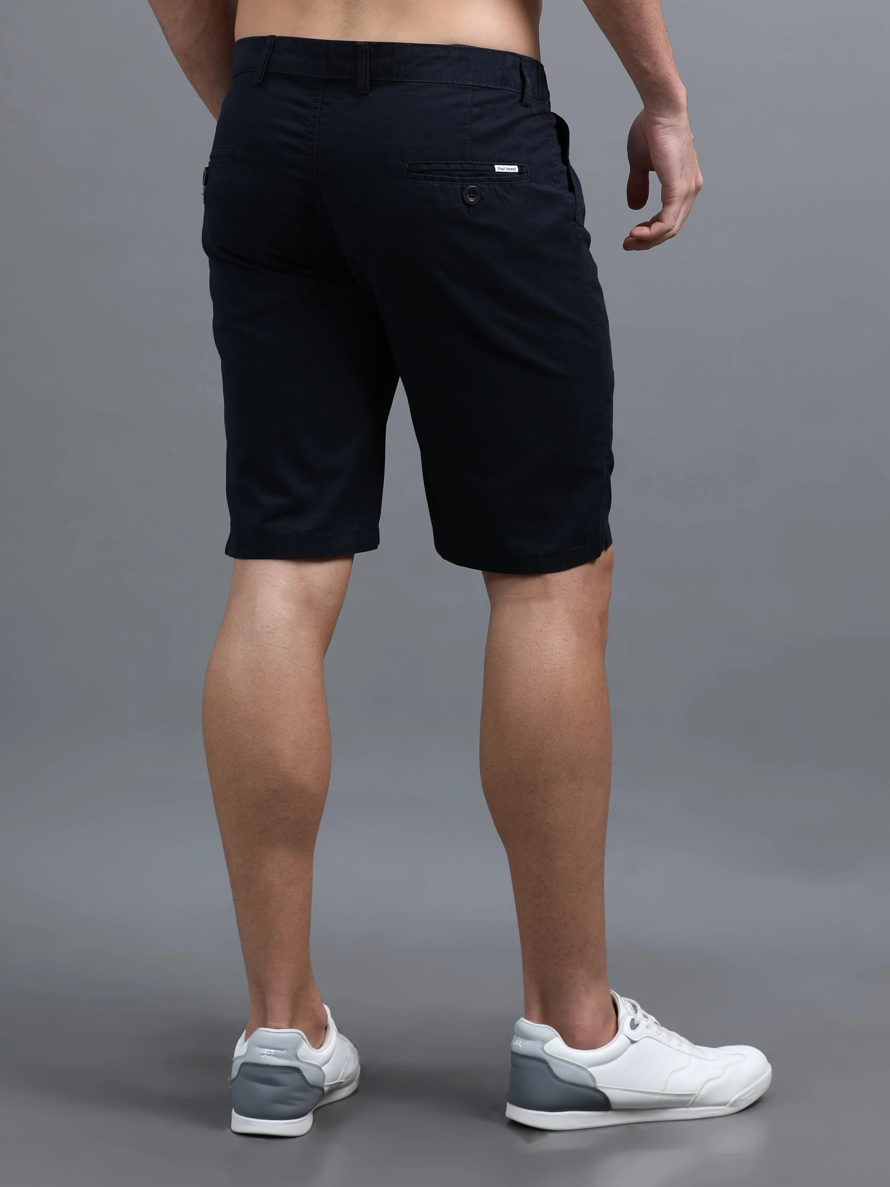 Men Pockit Navy Shorts - Image 2