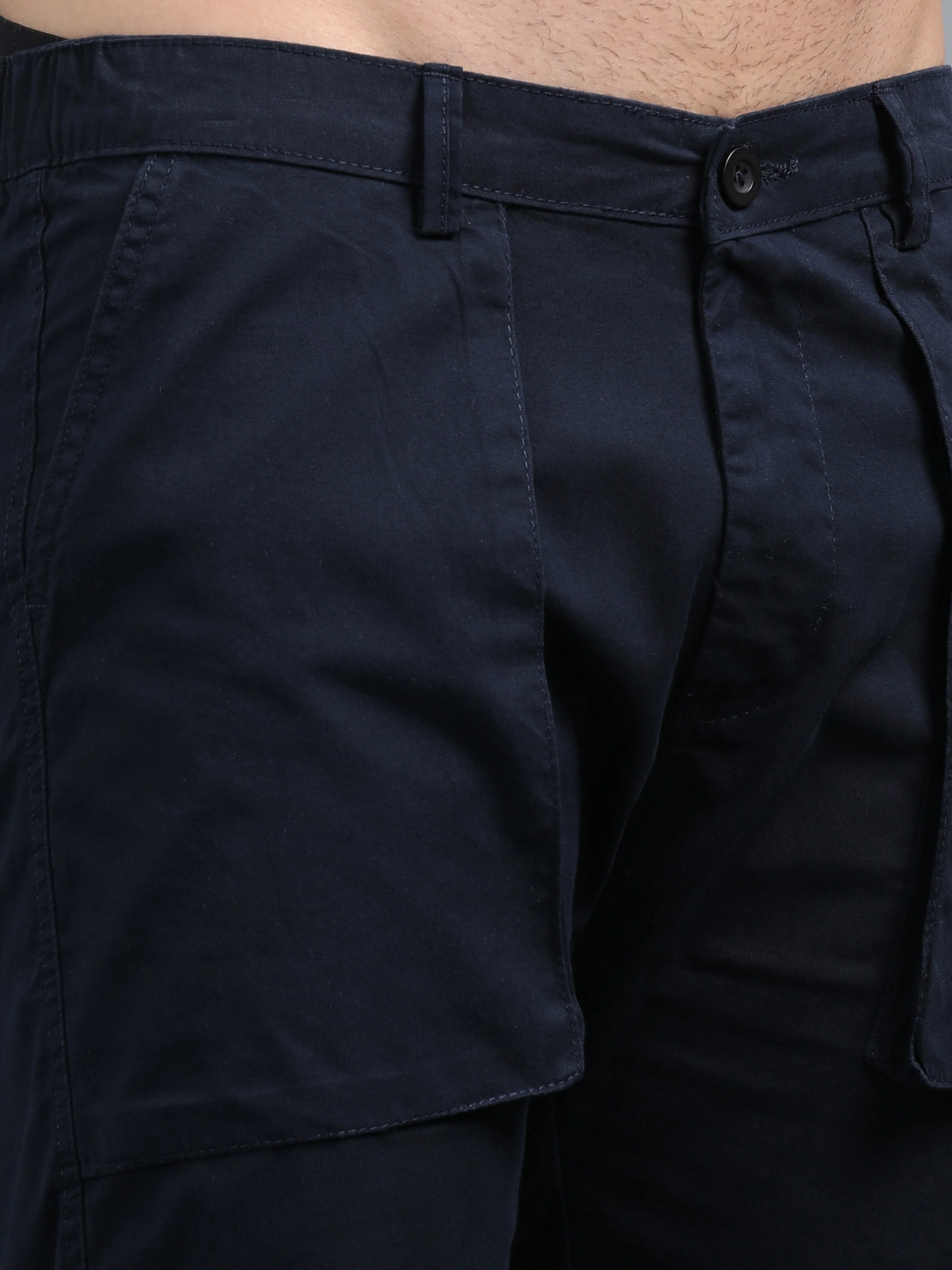 Men Pockit Navy Shorts - Image 4
