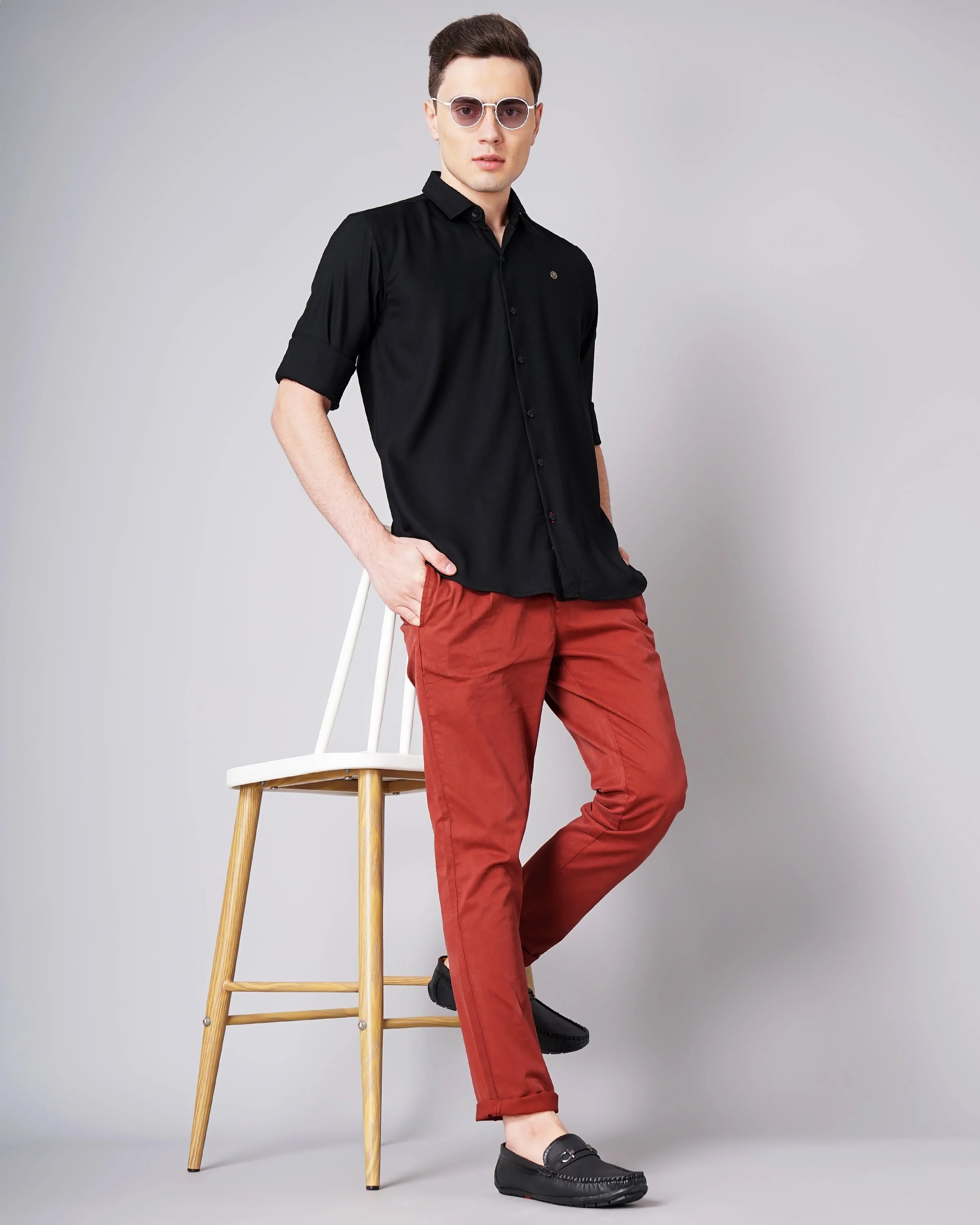 Men Polo Pink T-Shirt - Image 7
