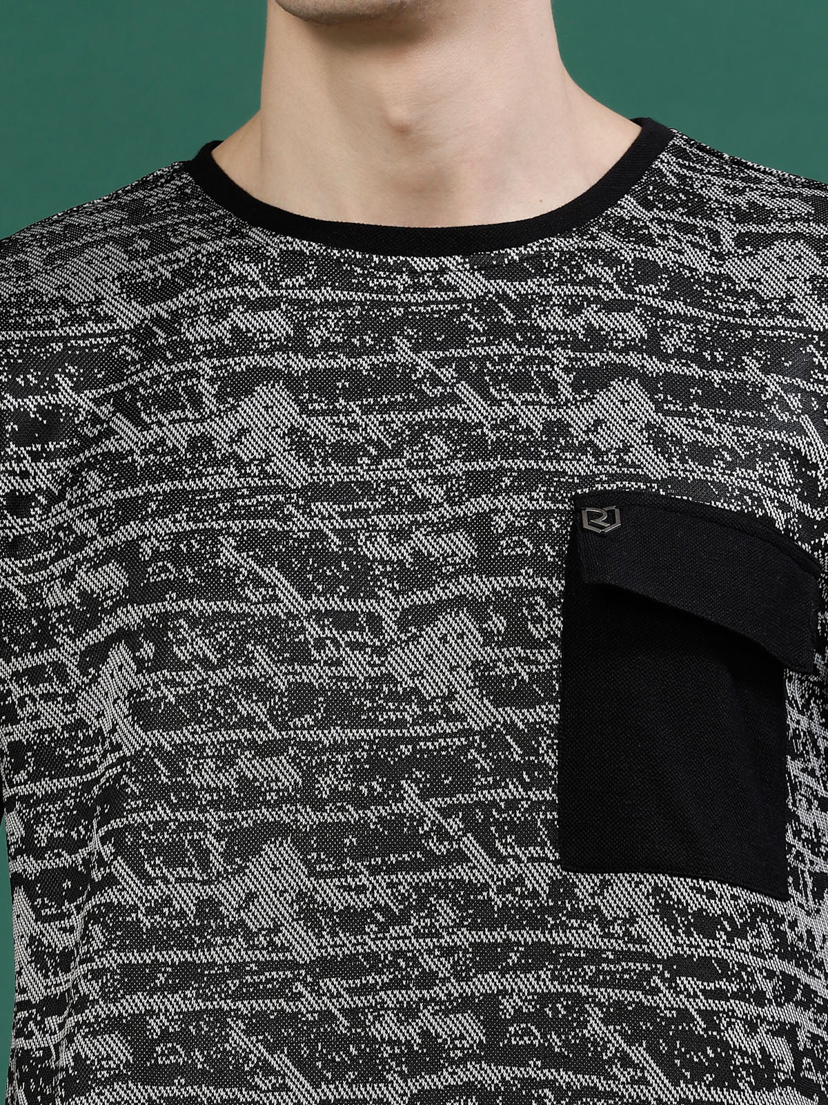 Men Polyester Abstract All Over Print Coords - Image 2