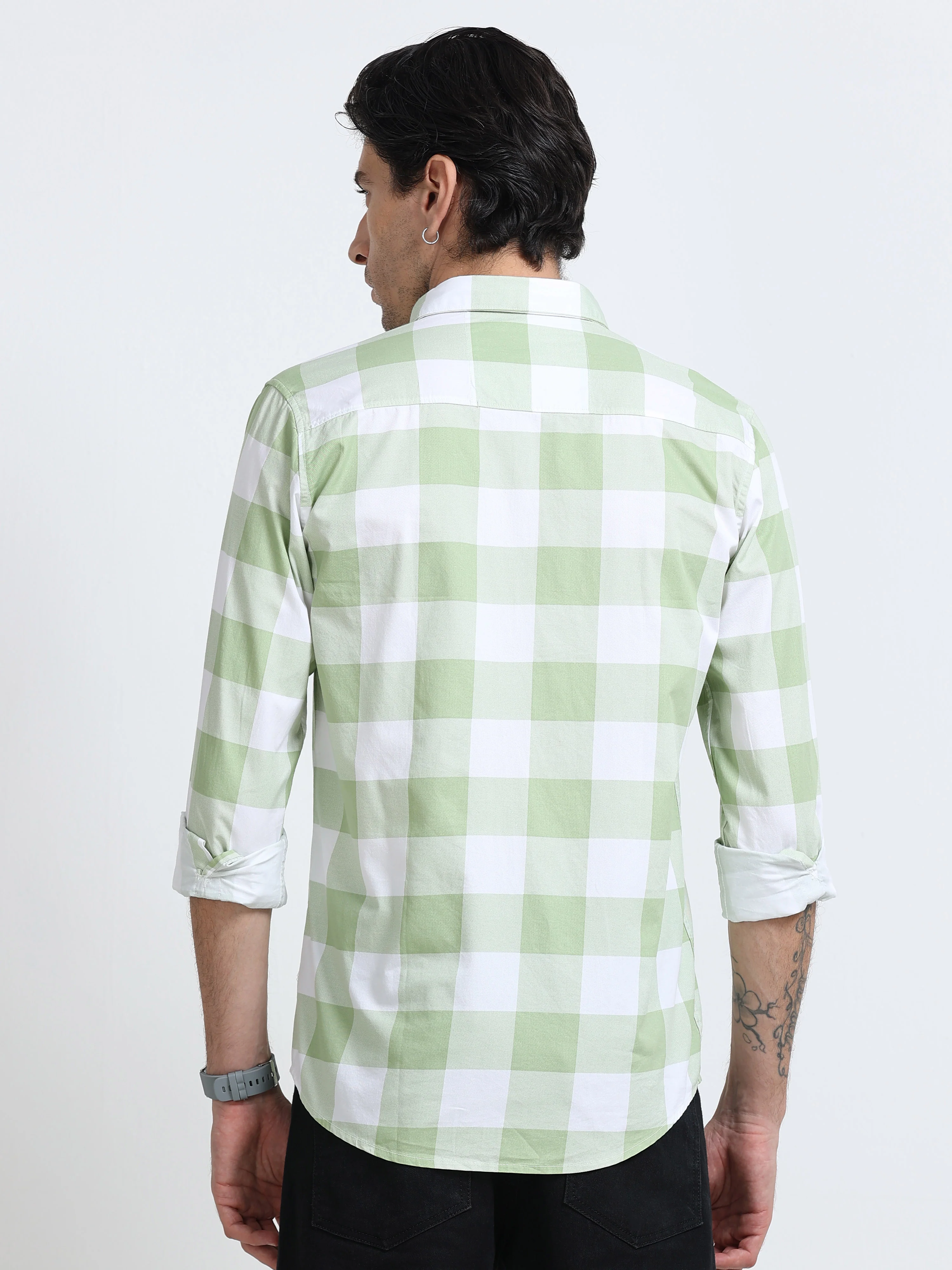 Men Premium Checkered Casual Shirt - Image 3