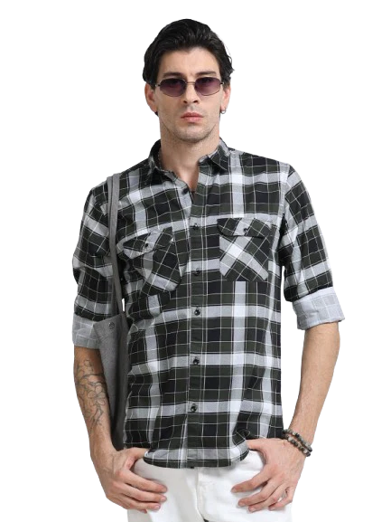 Men Premium Checkered Casual Shirt - Image 2