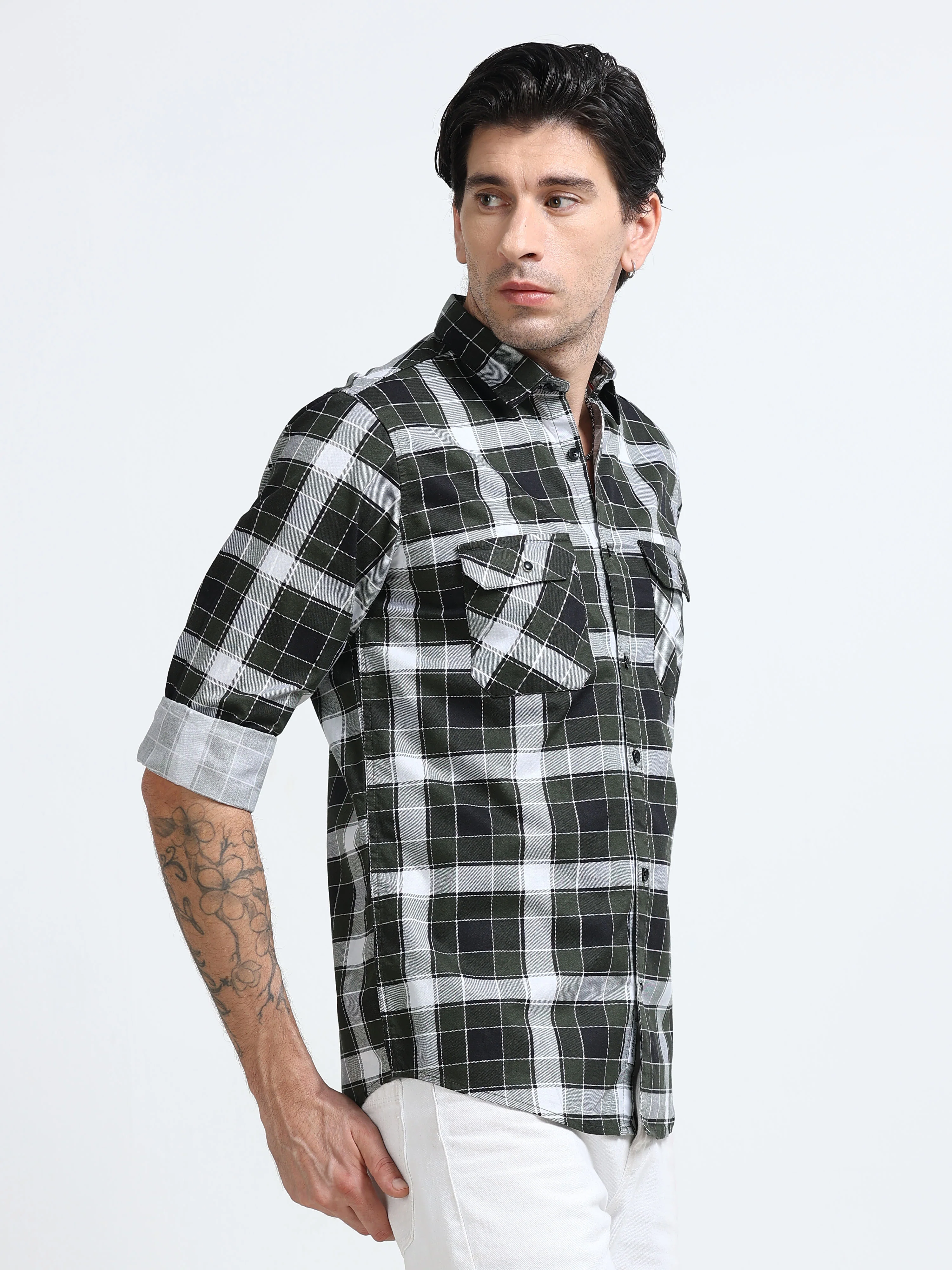 Men Premium Checkered Casual Shirt - Image 4
