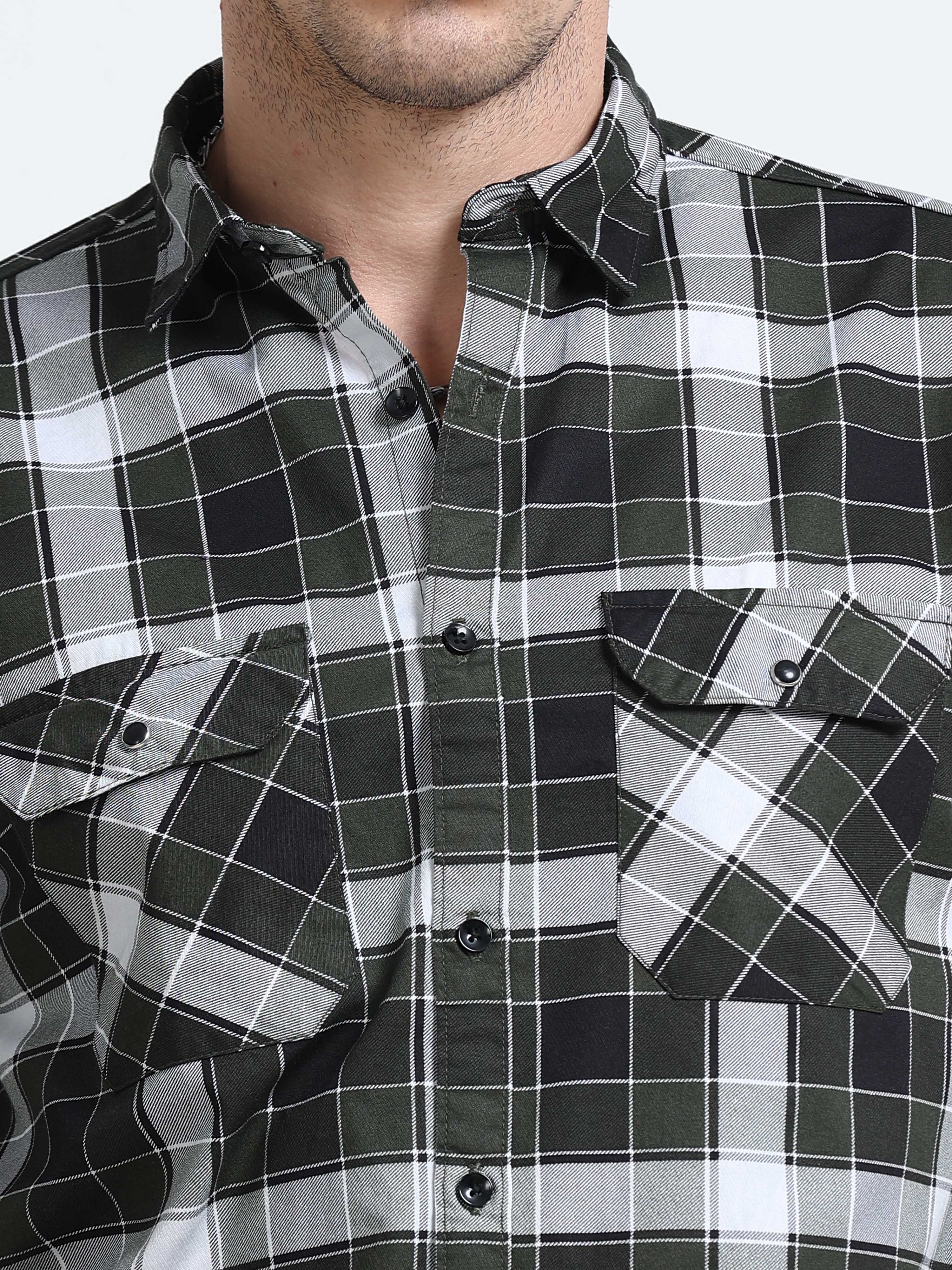 Men Premium Checkered Casual Shirt - Image 5