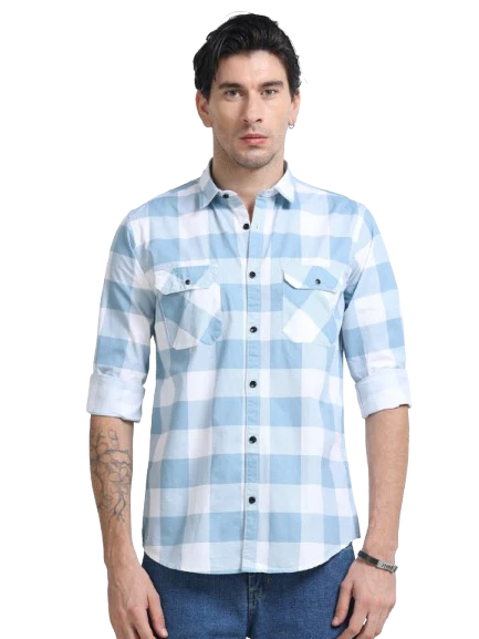 Men Premium Checkered Casual Shirt - Image 2