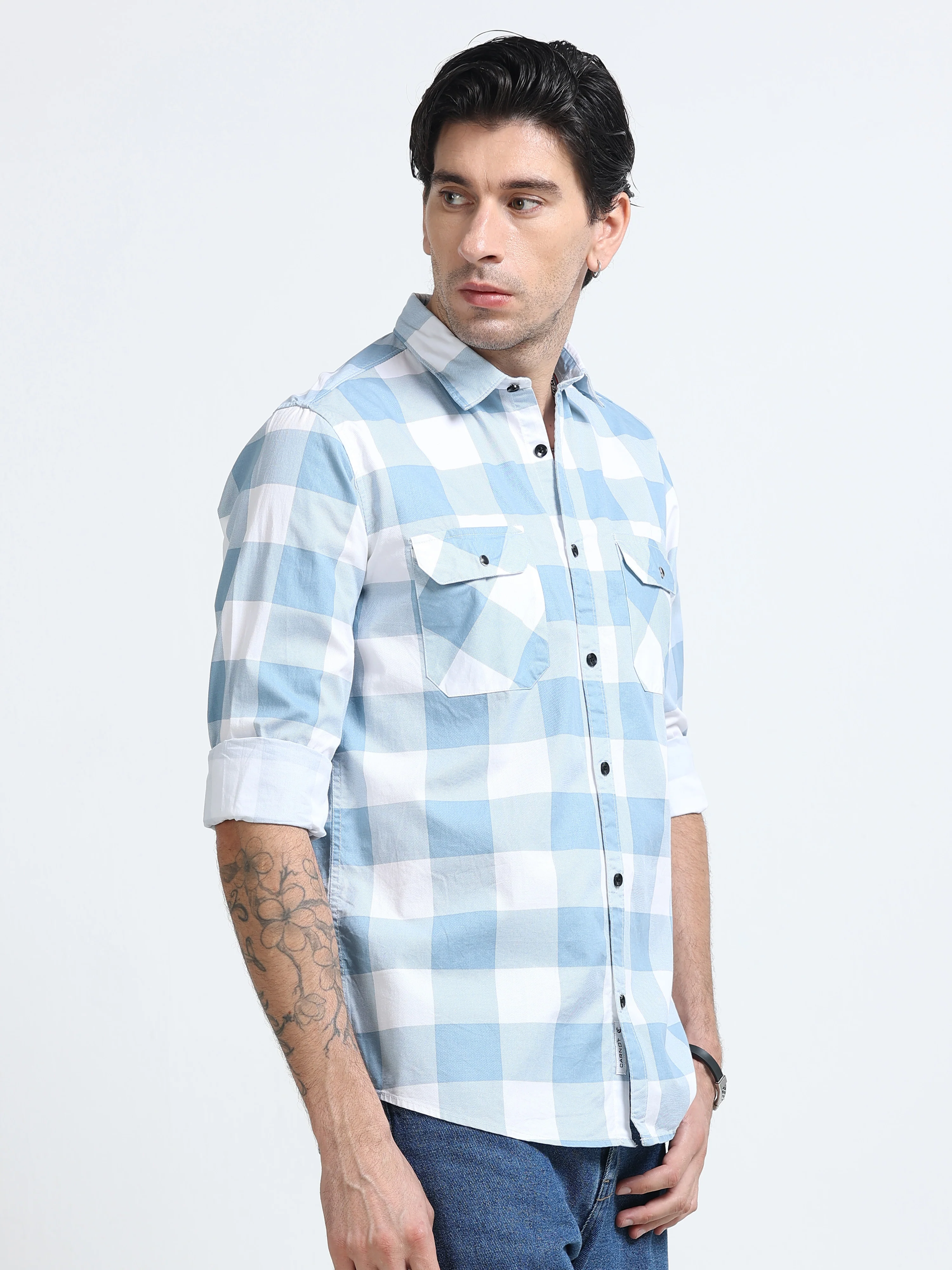 Men Premium Checkered Casual Shirt - Image 4